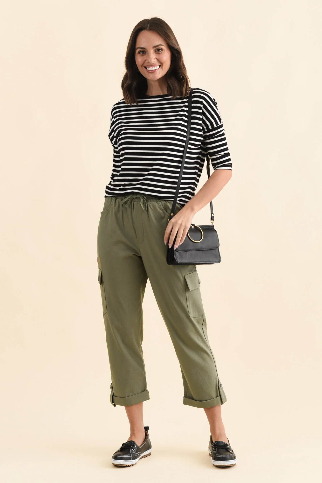 Cindy Sage Denim Cargo Pants - Image 2