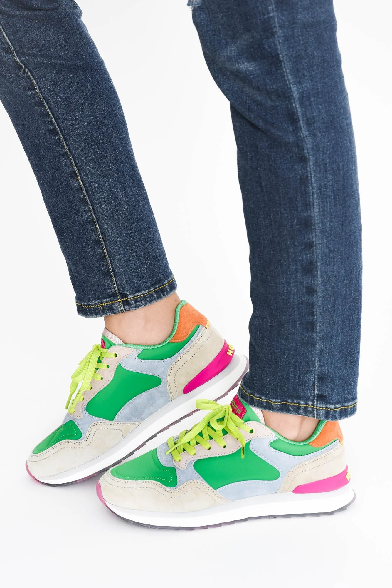 City Green Multi Leather Sneaker - Image 5