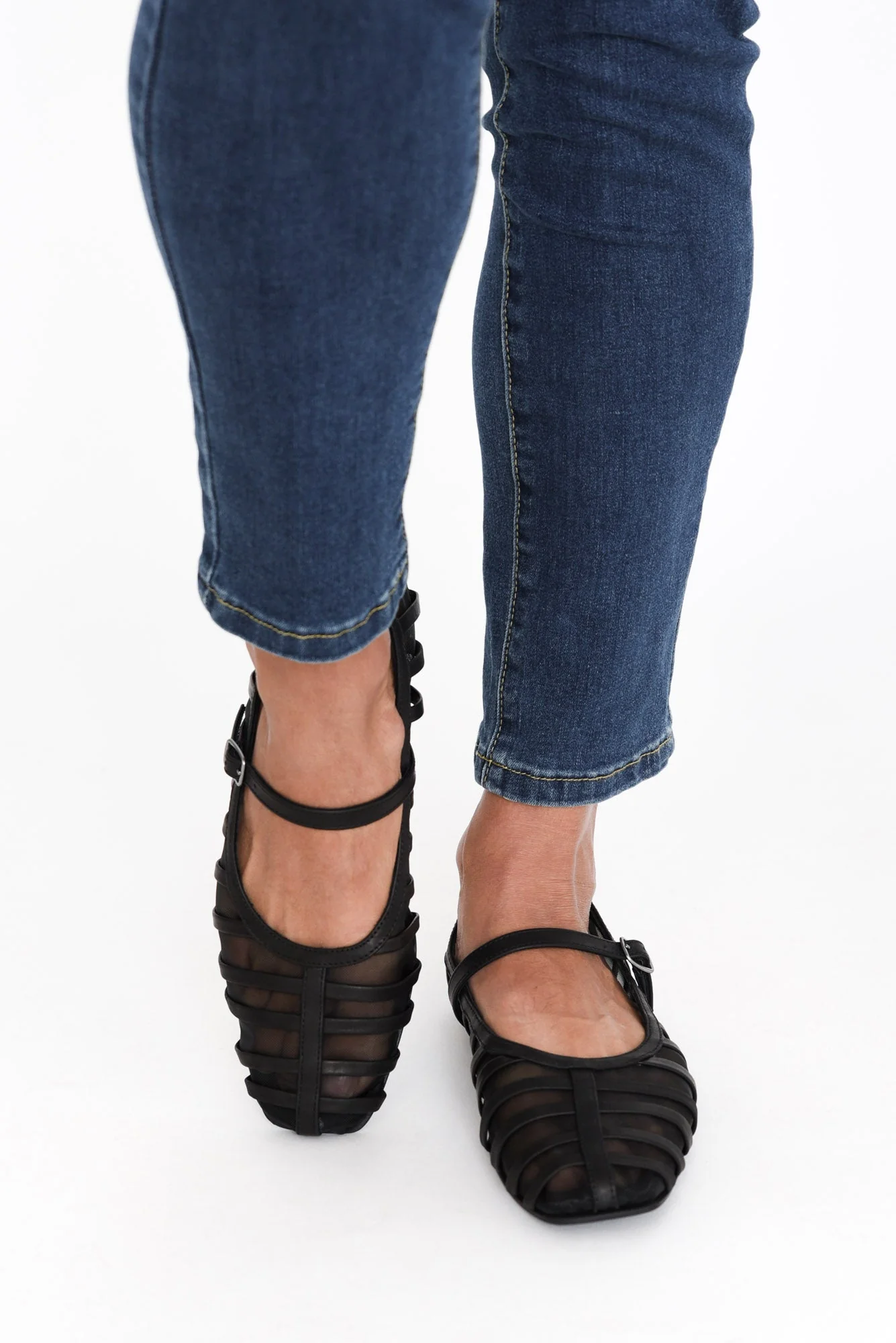 Clary Black Mesh Ballet Flat - Image 7