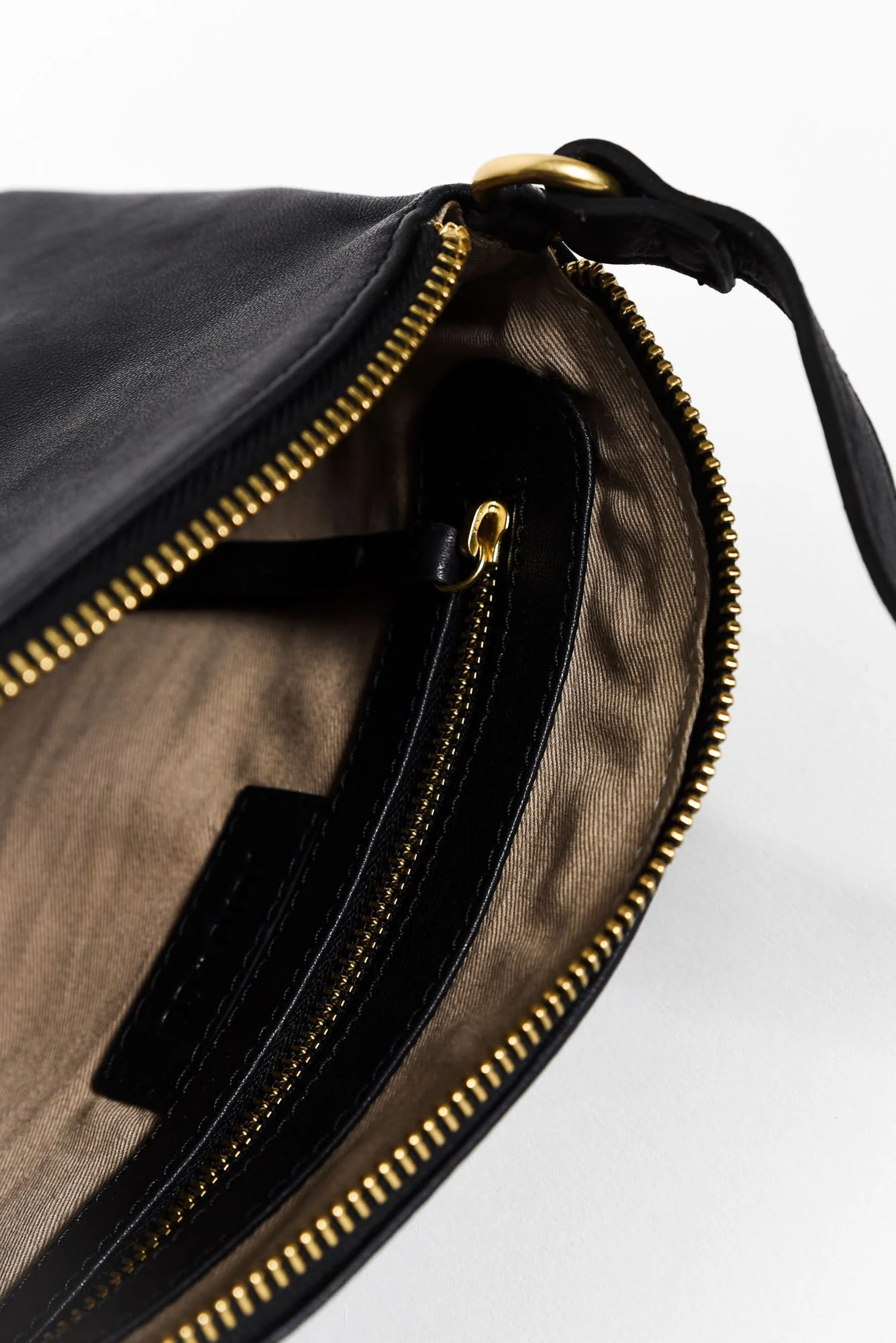 Cleo Black Leather Crossbody Bag - Image 2