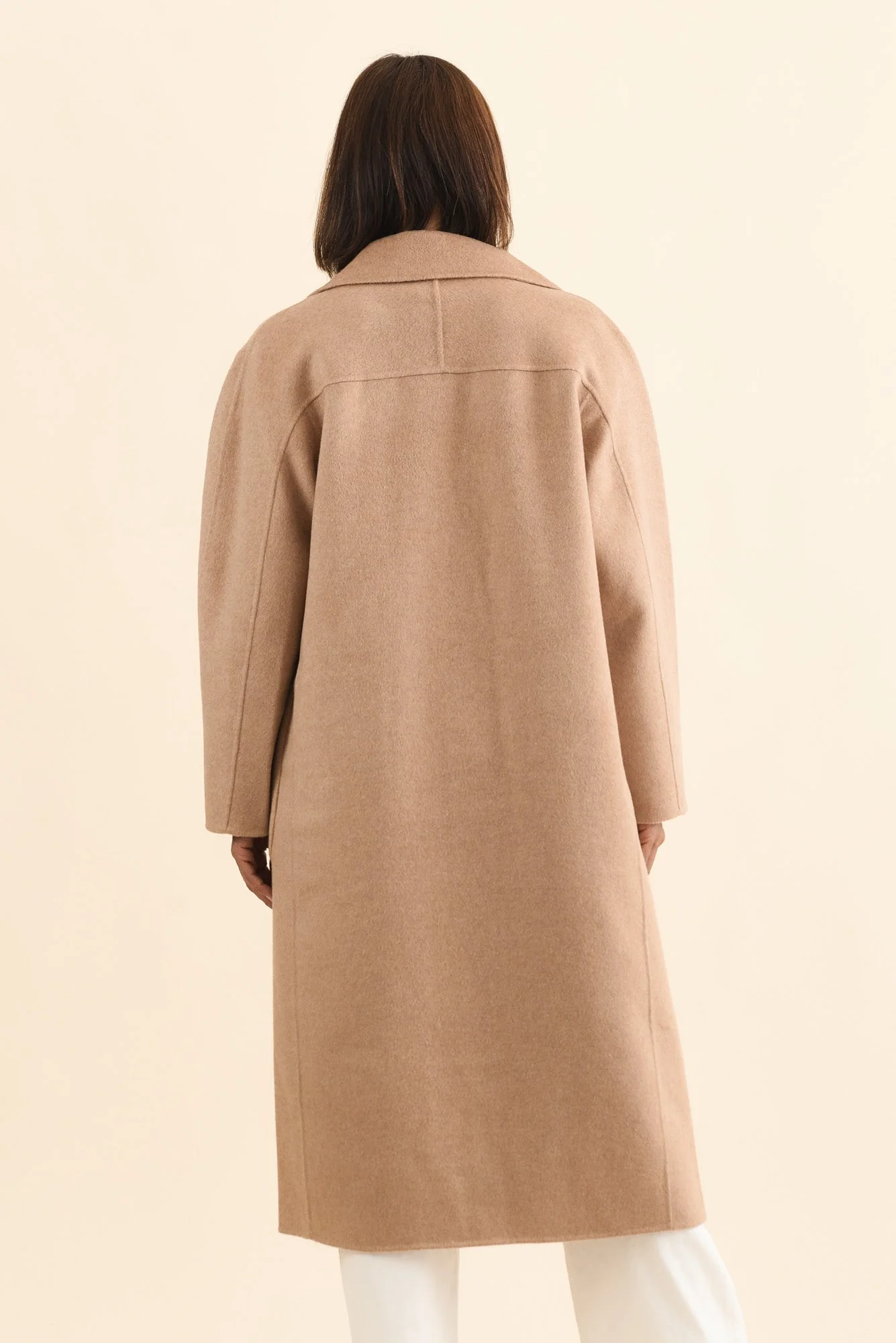 Cohan Camel Wool Blend Button Coat - Image 5