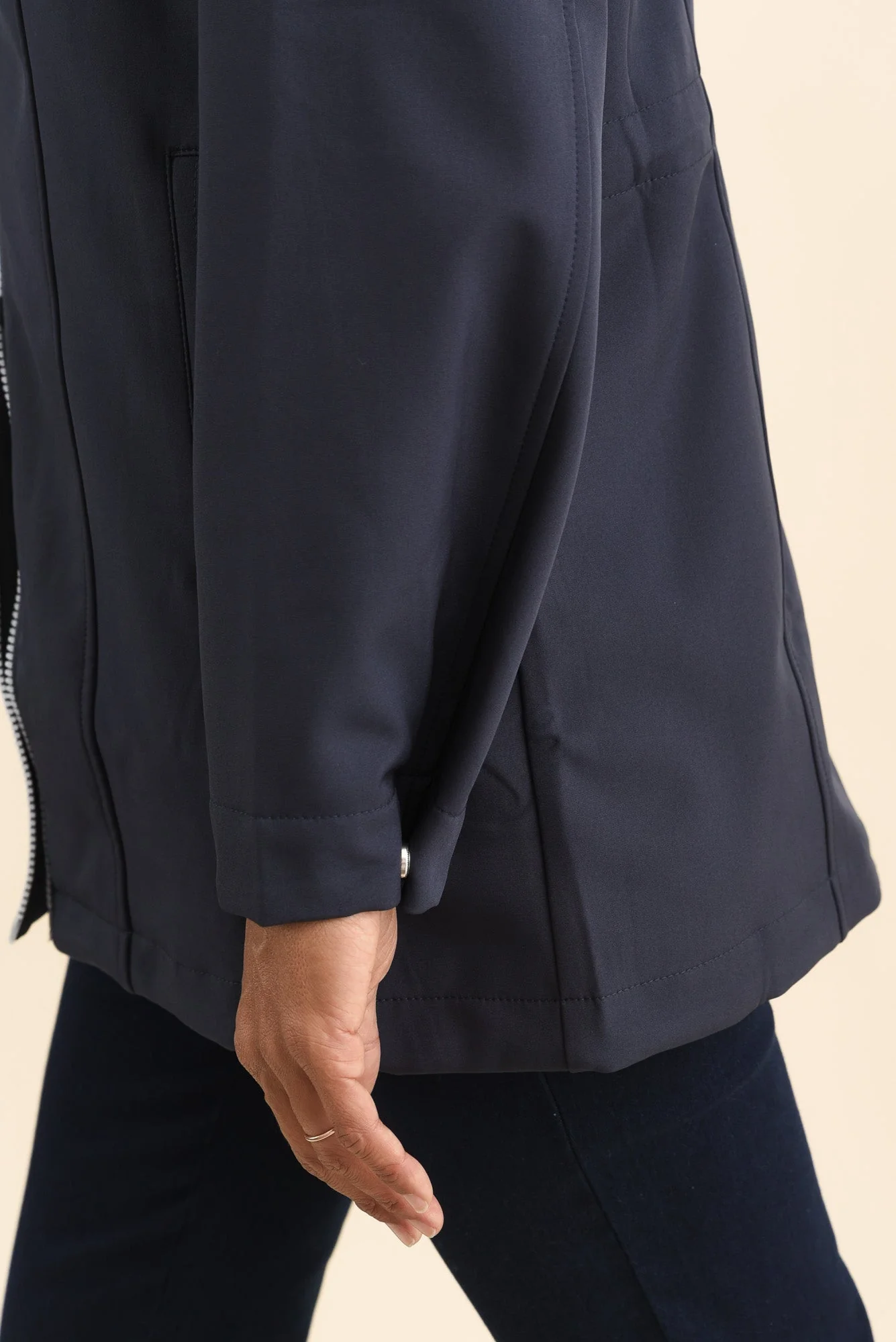 Cora Navy Zip Jacket - Image 7