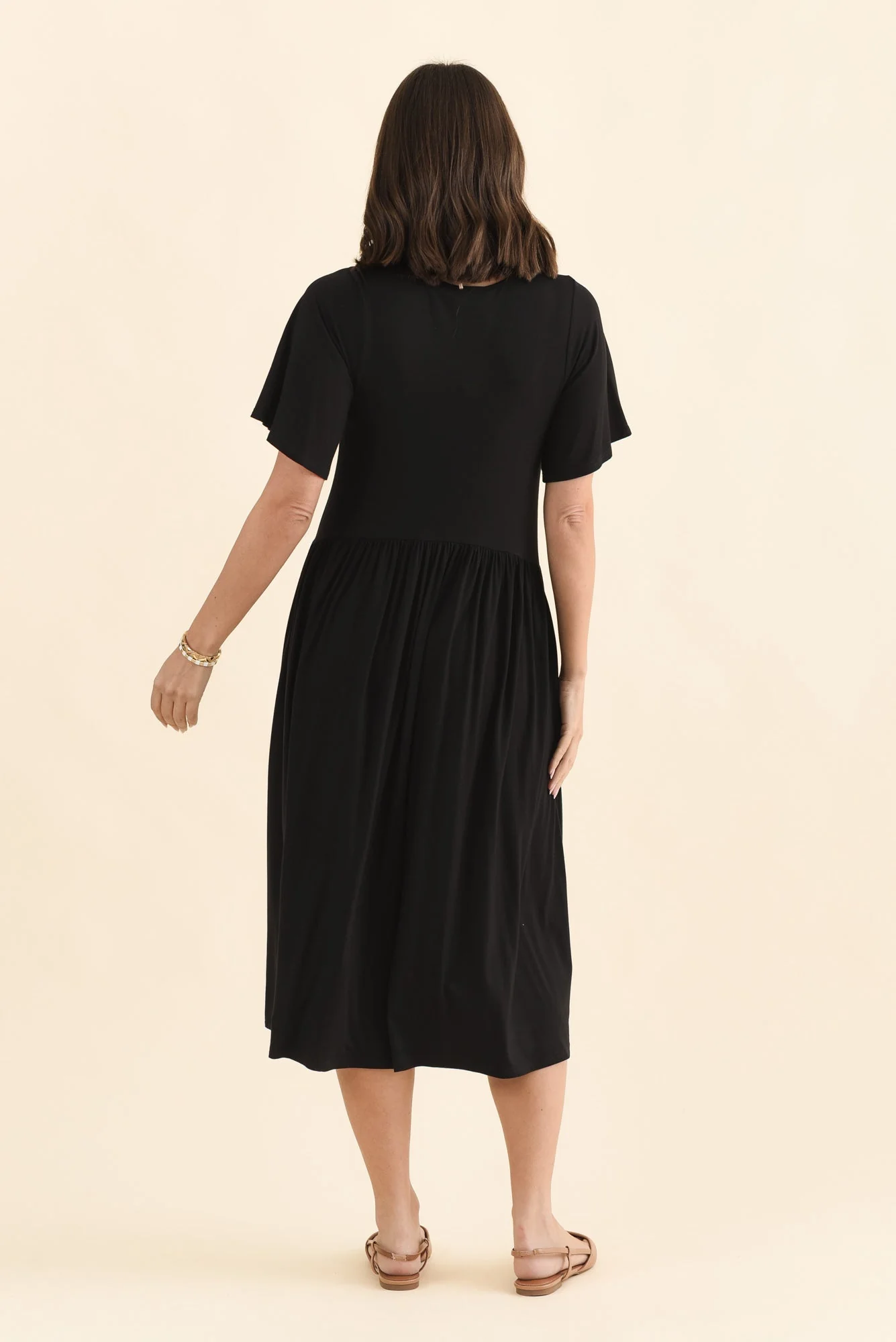 Dalton Black Crescent Dress - Image 5