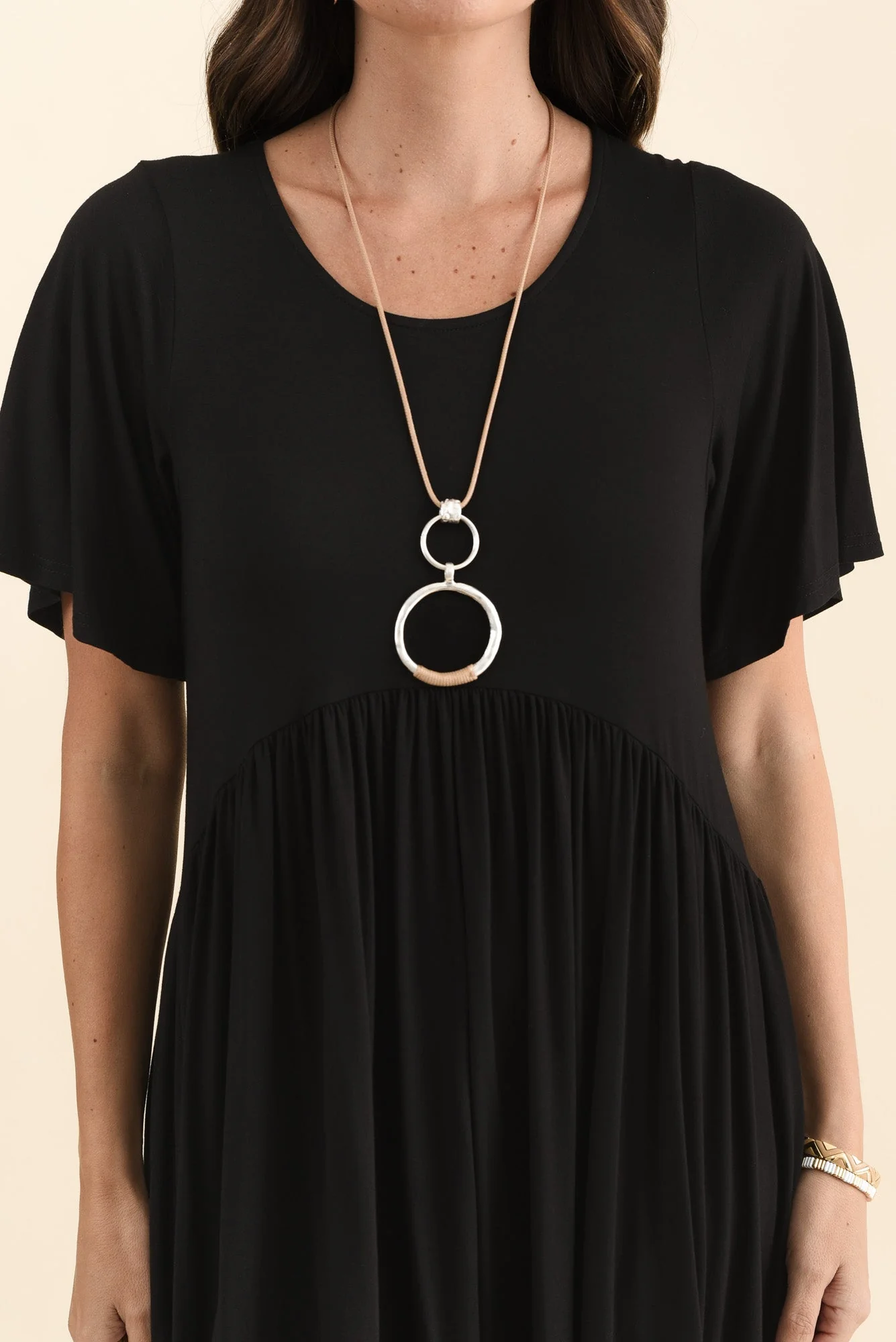 Dalton Black Crescent Dress - Image 6