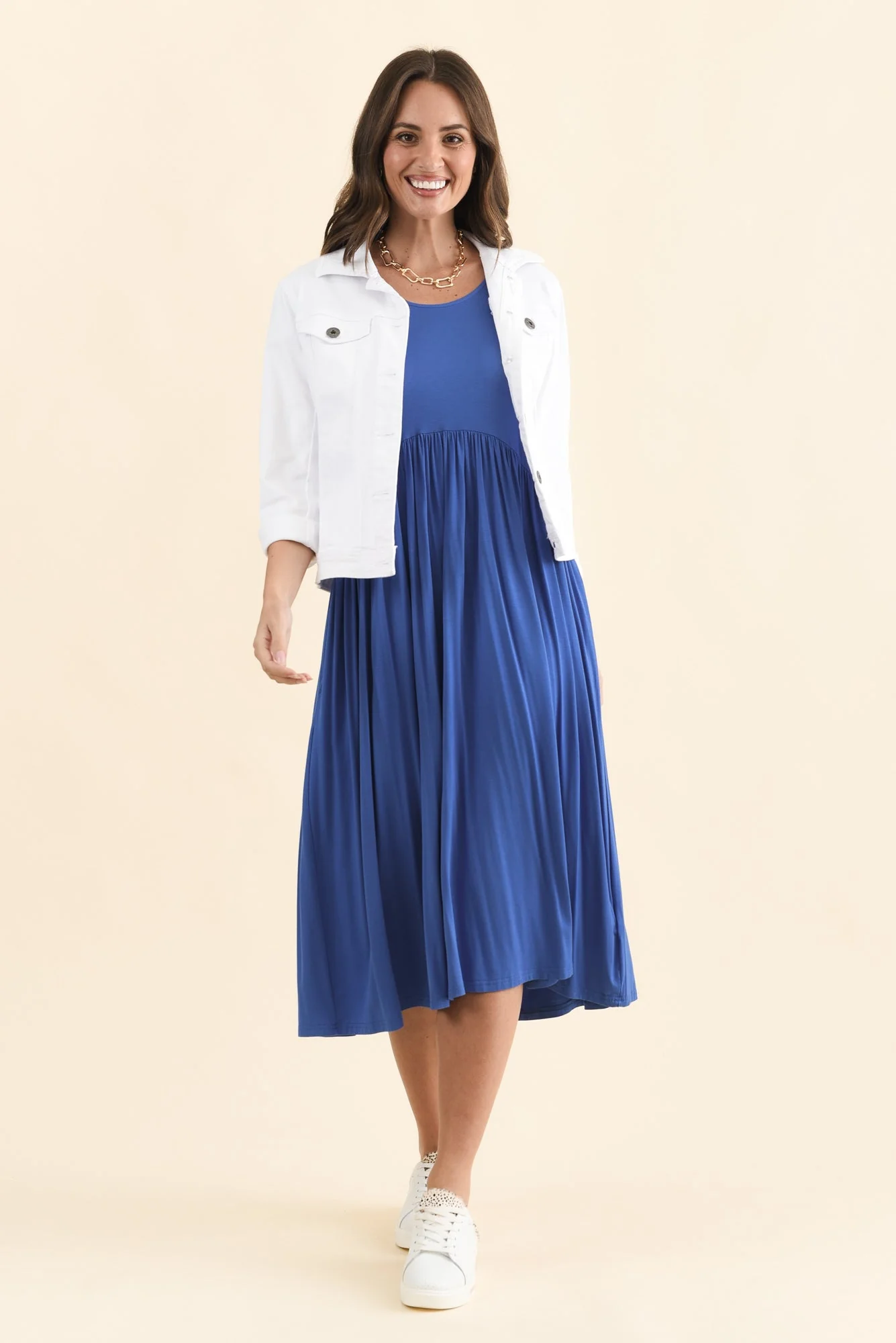 Dalton Cobalt Crescent Dress - Image 2