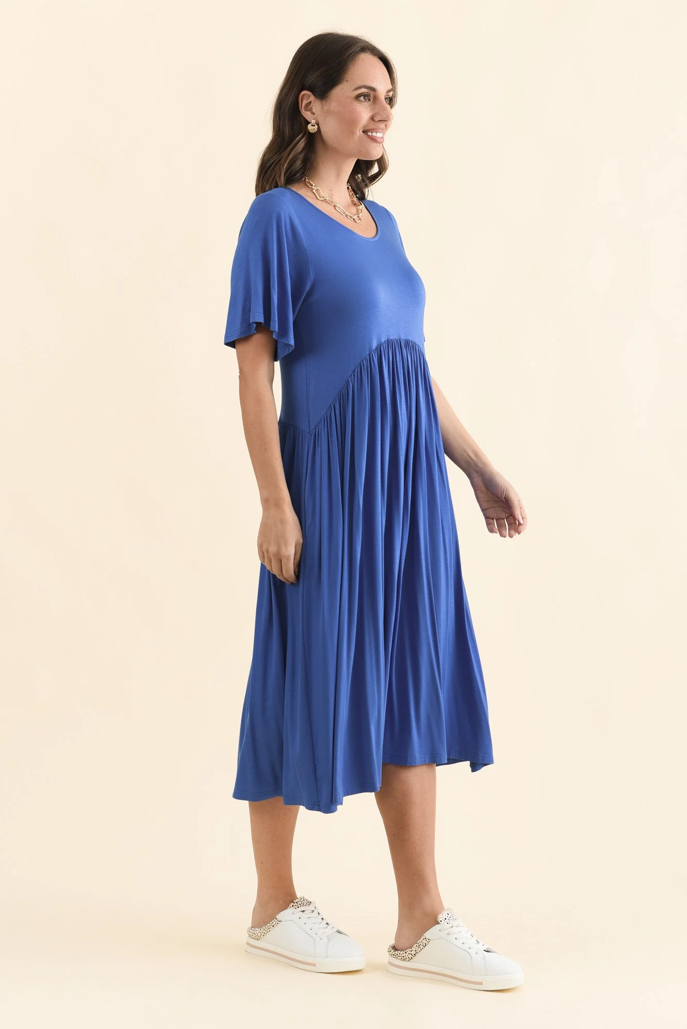 Dalton Cobalt Crescent Dress - Image 4