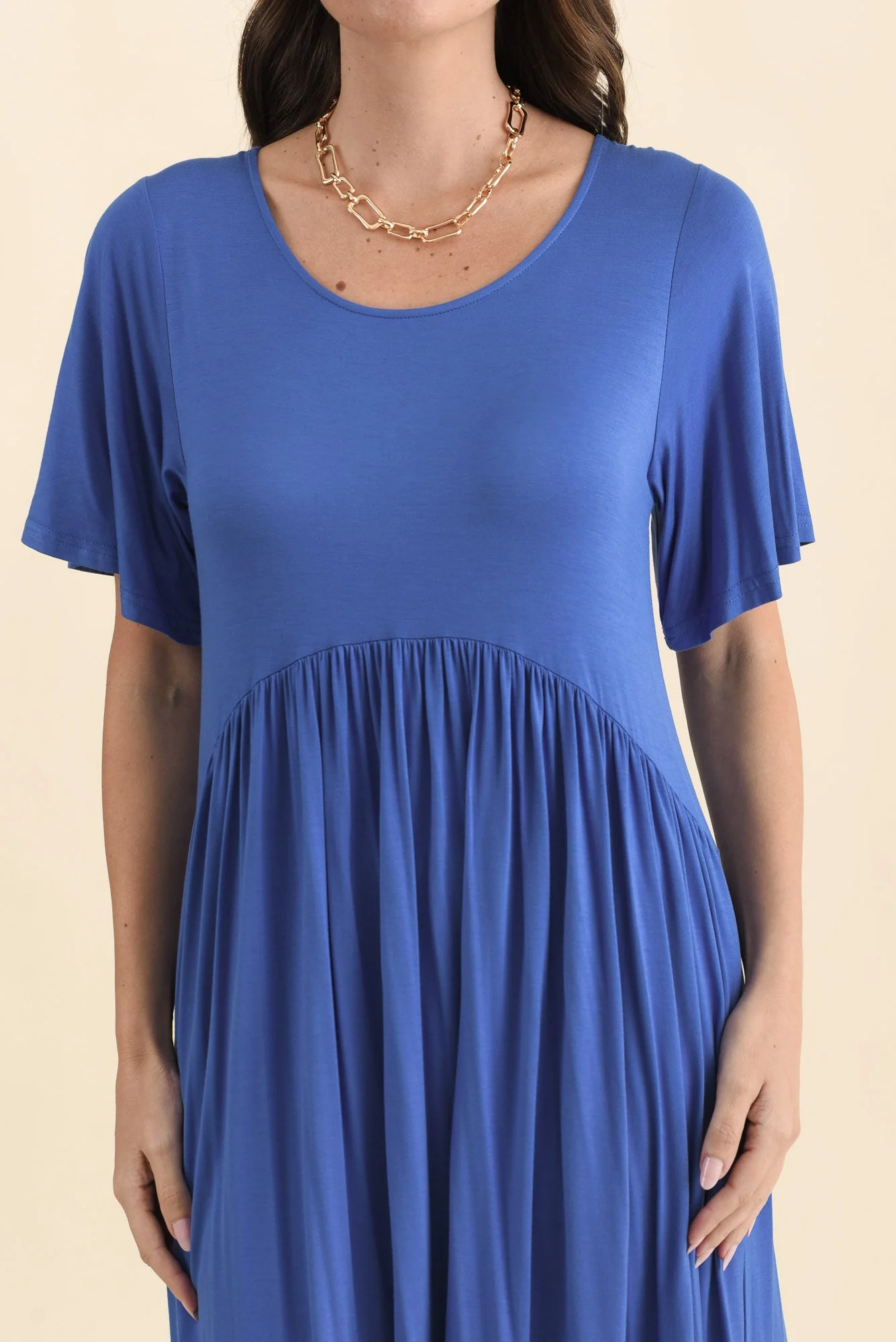 Dalton Cobalt Crescent Dress - Image 6