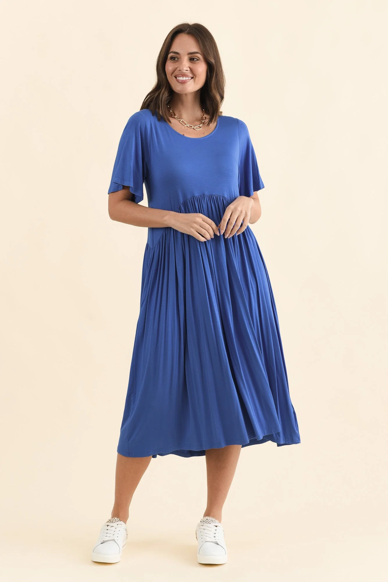 Dalton Cobalt Crescent Dress - Image 7