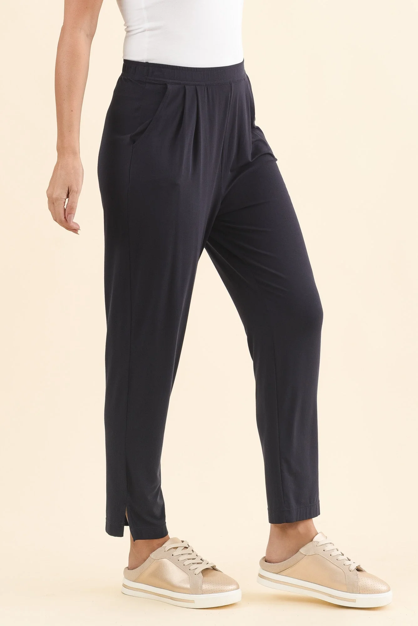 Dana Navy Micro Modal Pants - Image 4