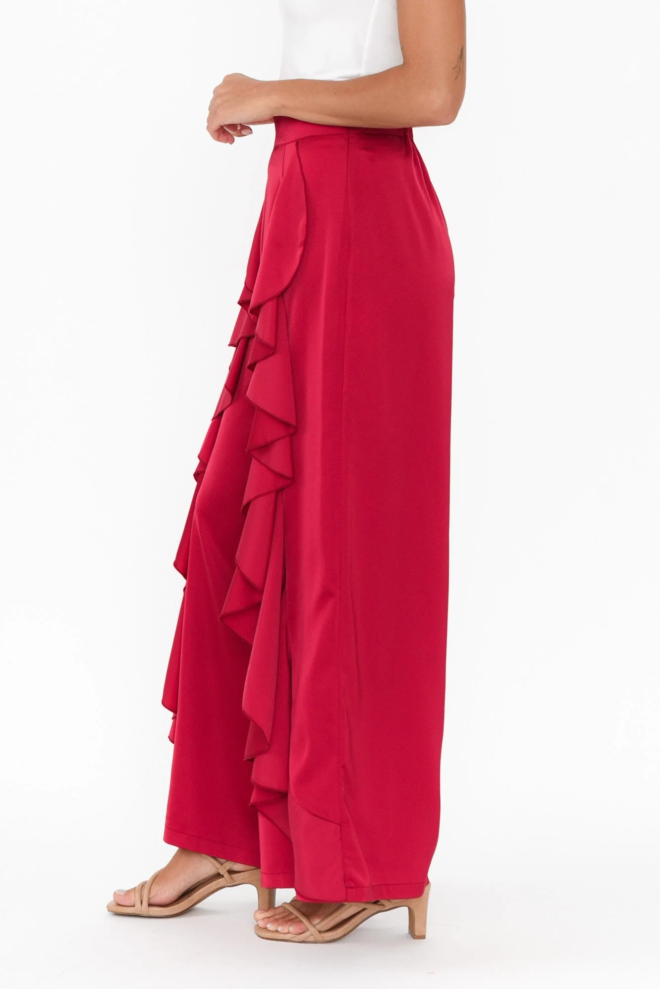 Dancer Red Ruffle Pants - Image 5