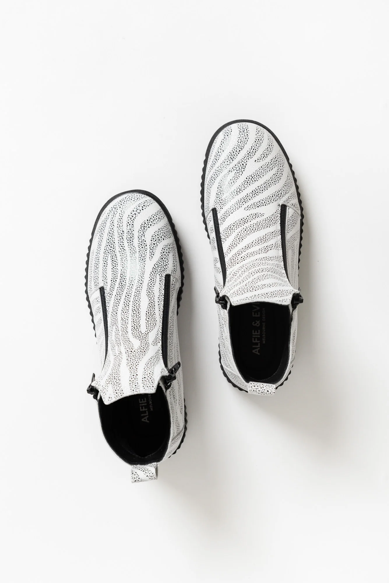 Davith White Zebra Ankle Boot - Image 3