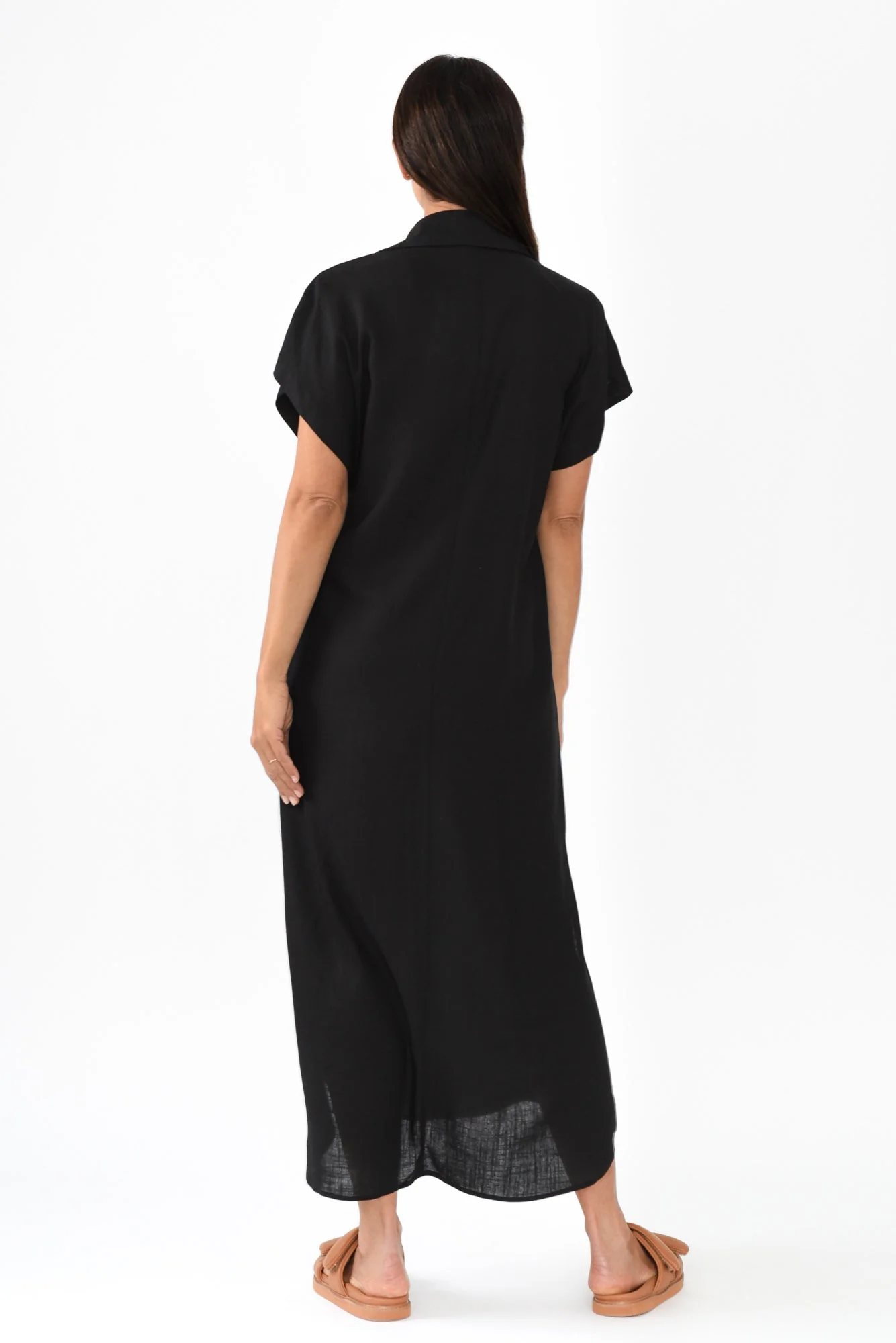 Elijah Black Shirt Dress - Image 4
