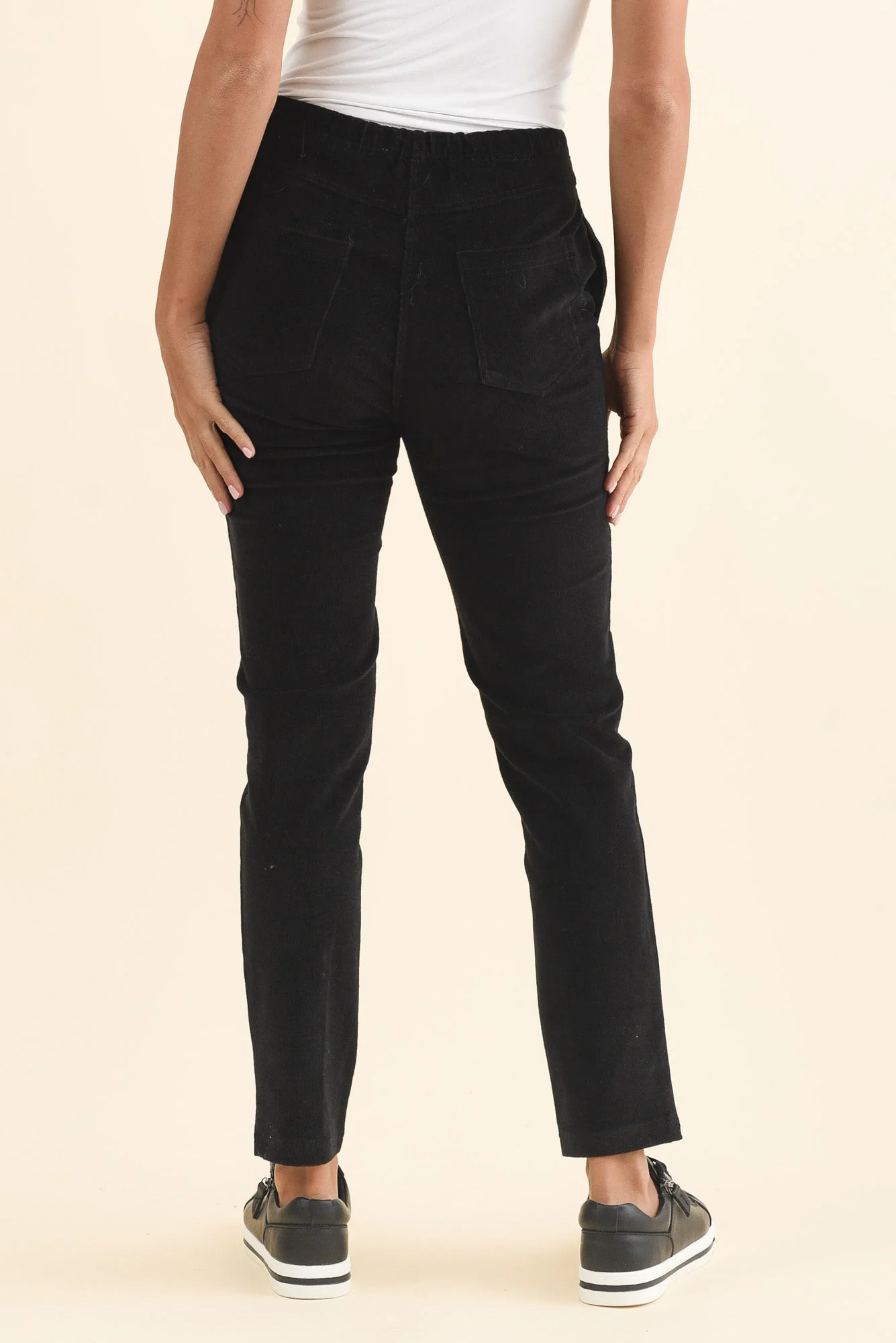 Elle Black Corduroy Pants - Image 4