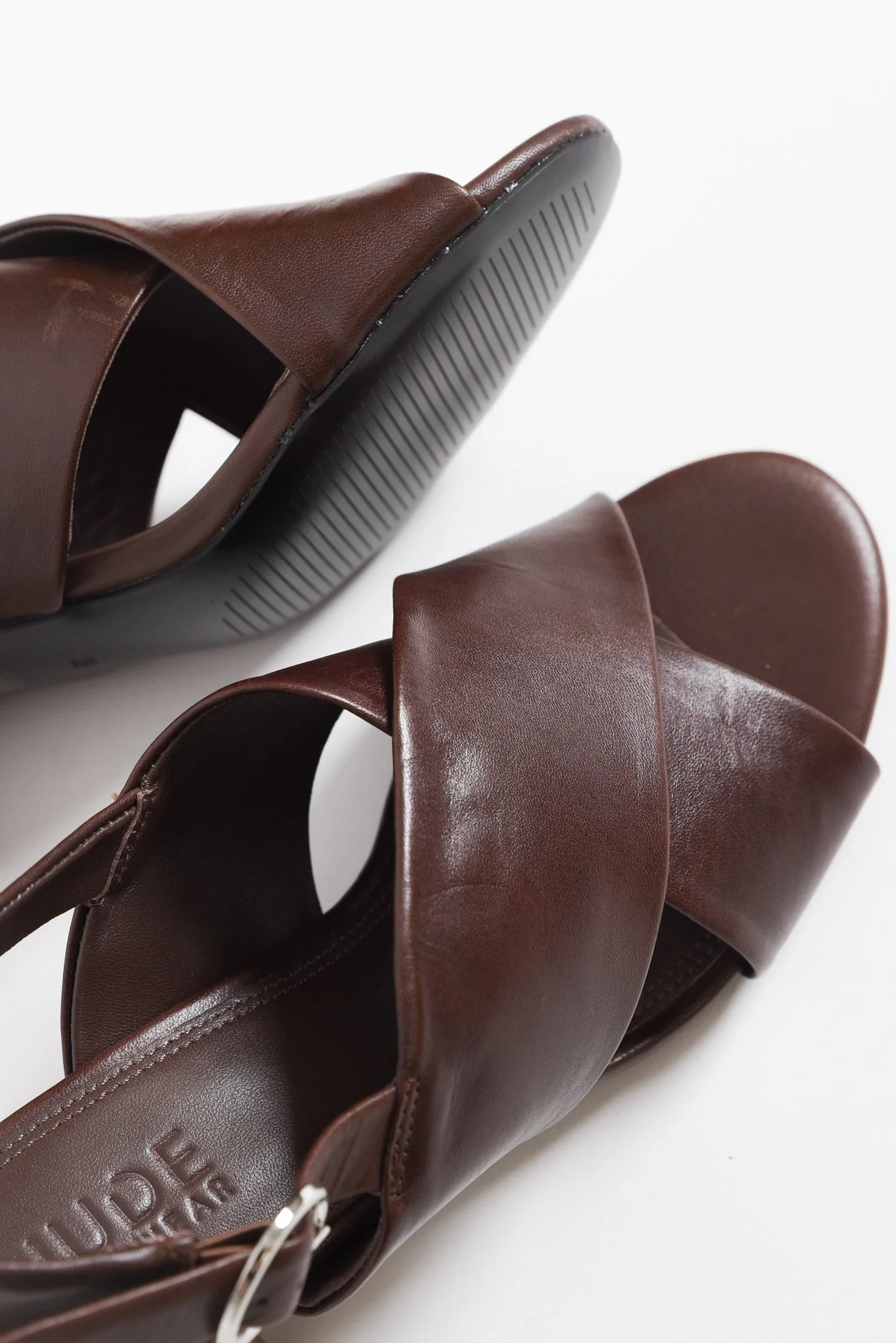 Emi Dark Brown Leather Slingback Heel - Image 3