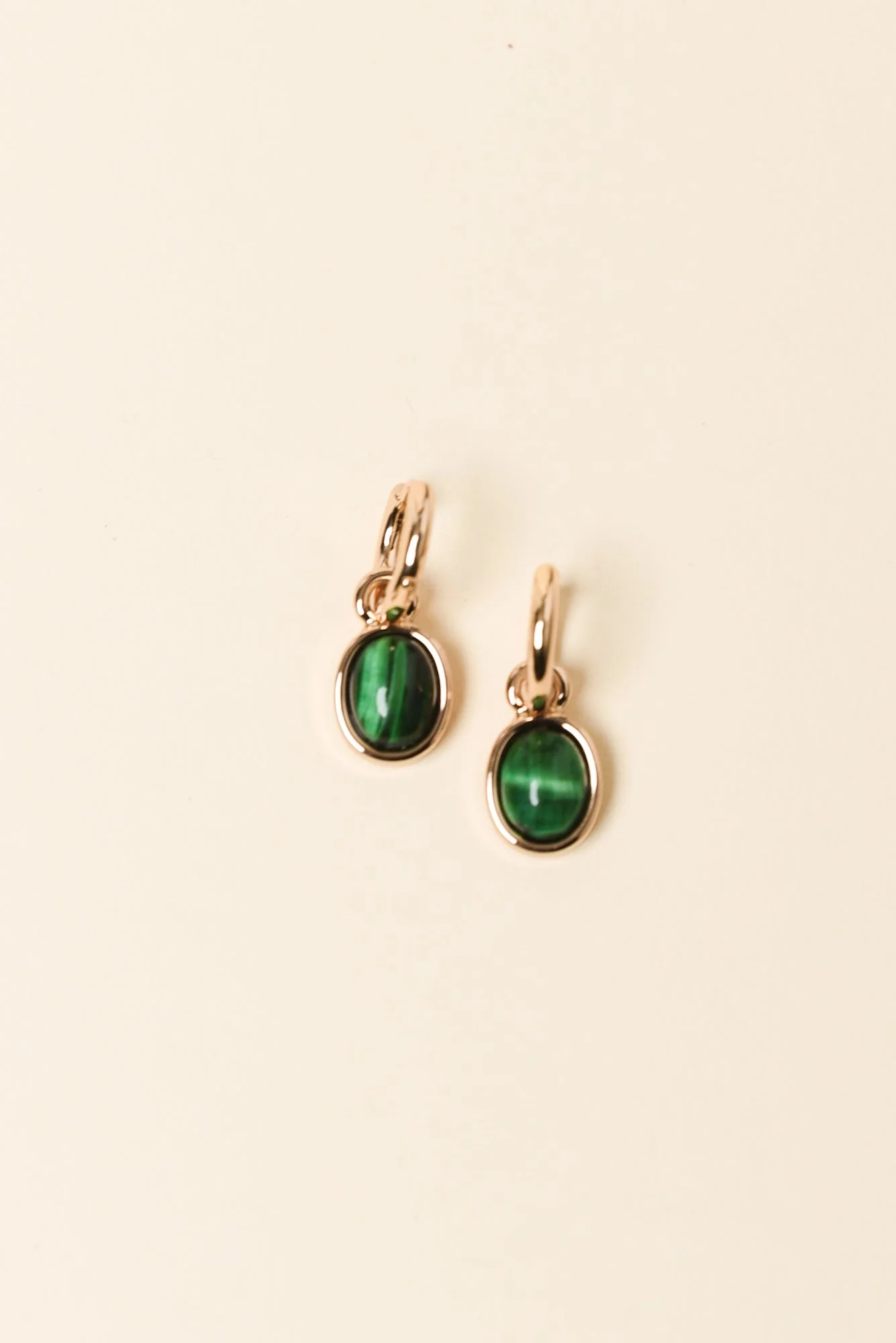 Emy Green Hoop Earrings