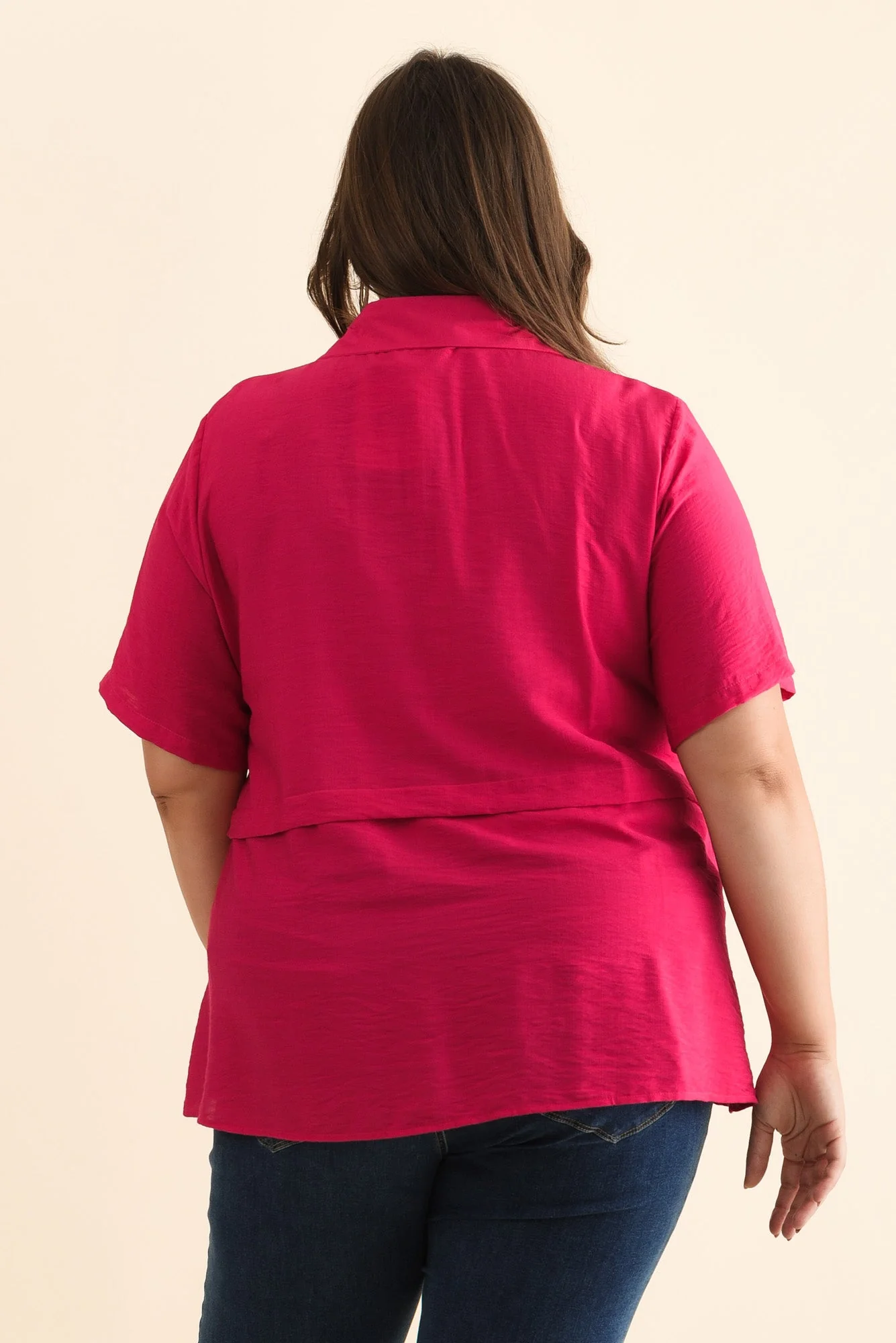 Ezra Hot Pink Layered Top - Image 11