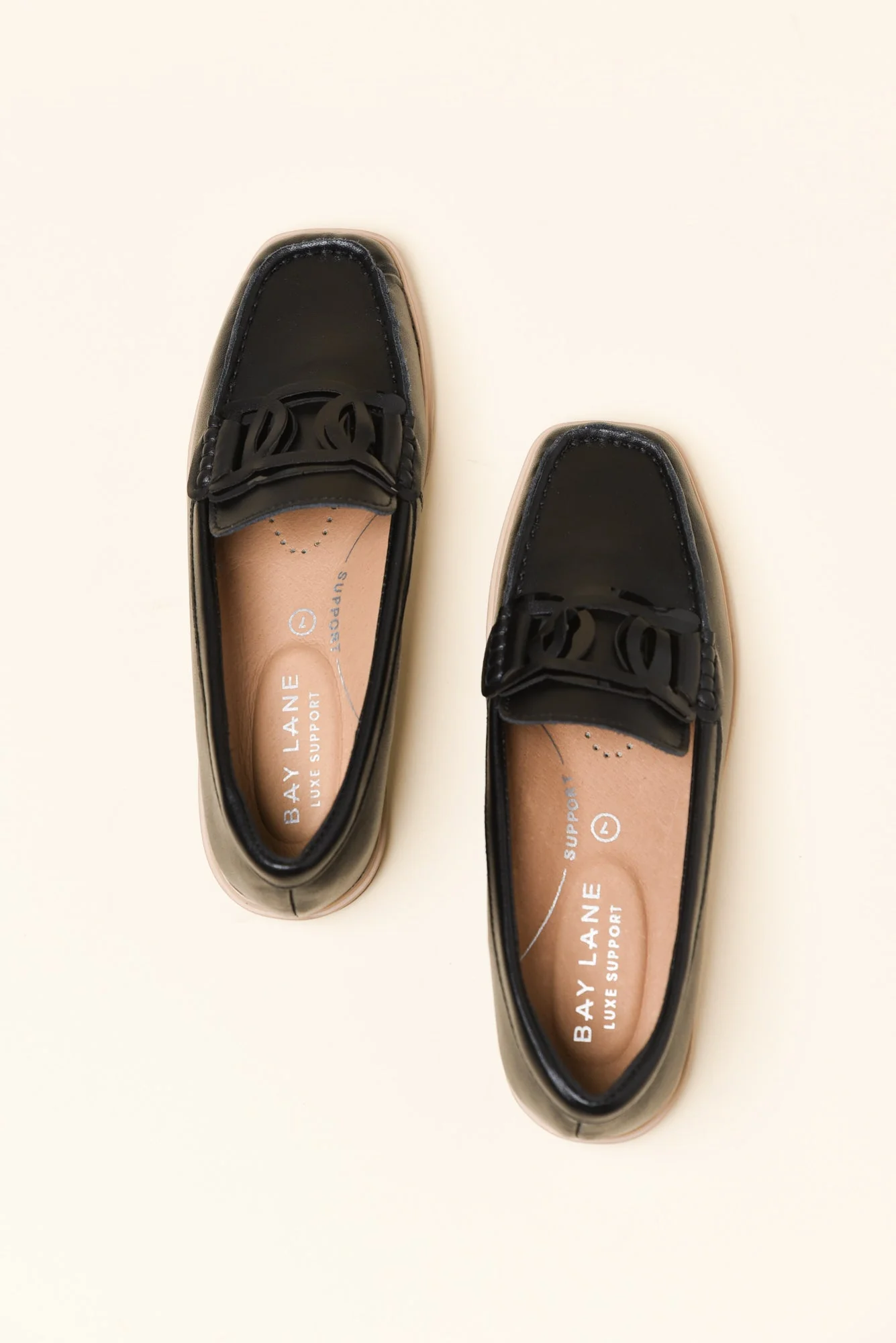 Felix Black Leather Buckle Loafer - Image 4