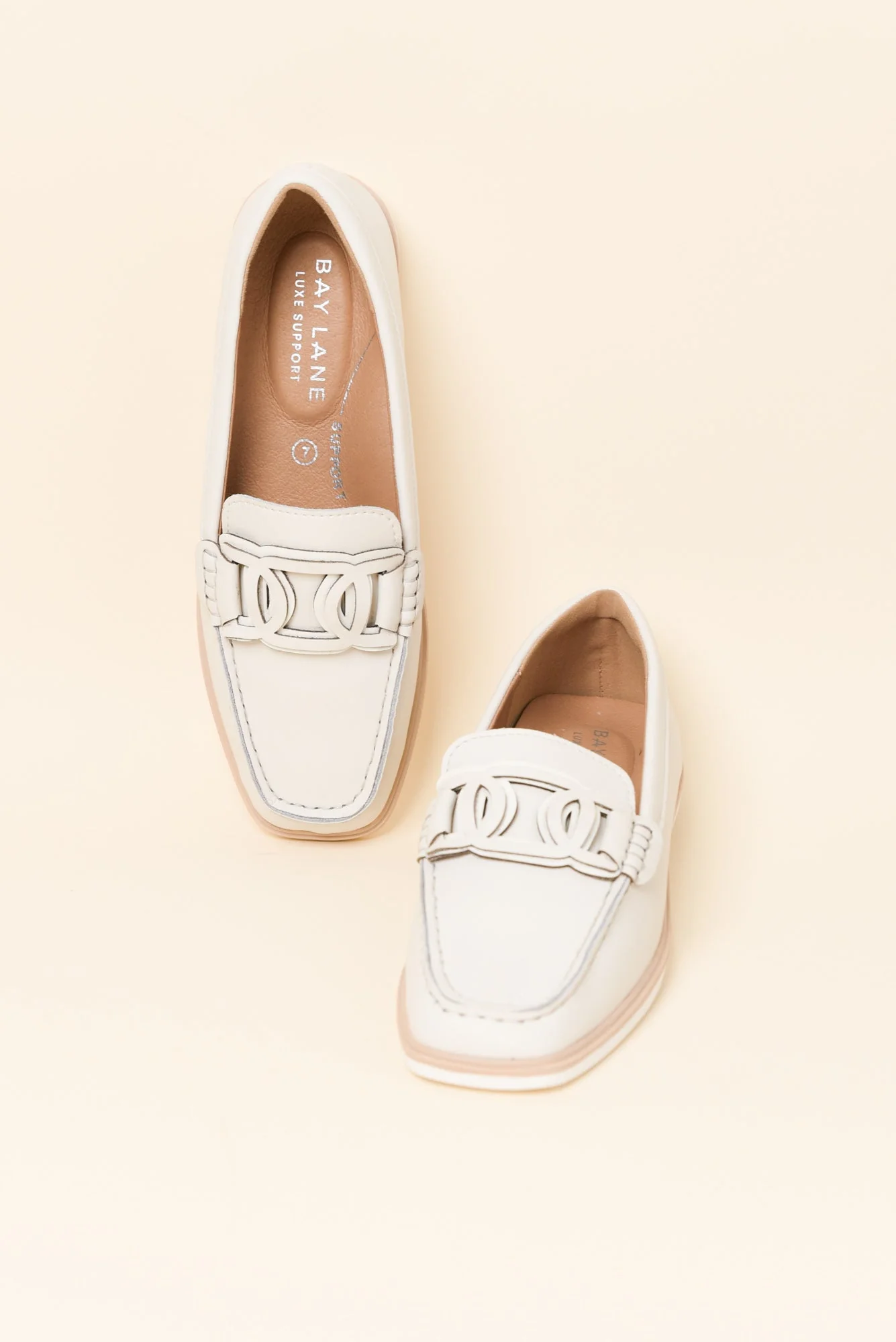 Felix Grey Leather Buckle Loafer - Image 3