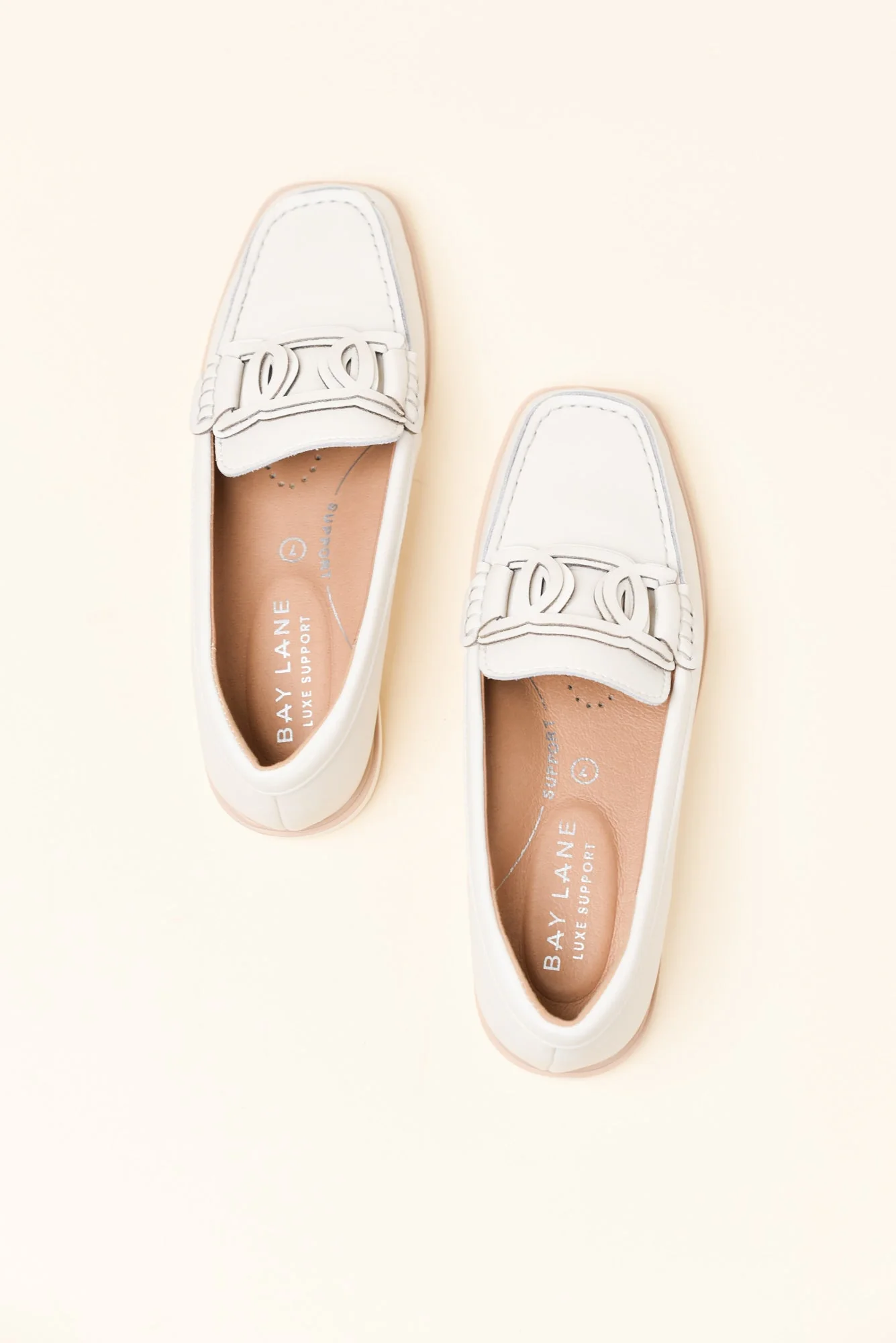 Felix Grey Leather Buckle Loafer - Image 4