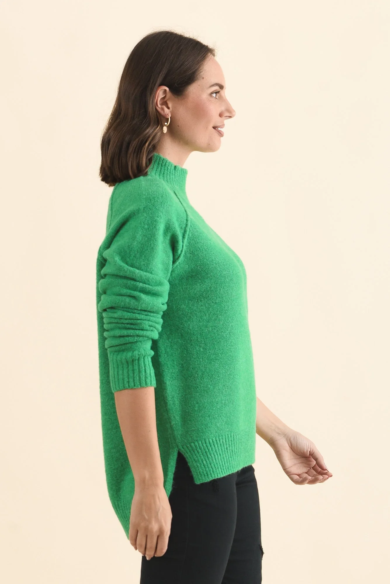 Finn Green Knit Jumper - Image 3
