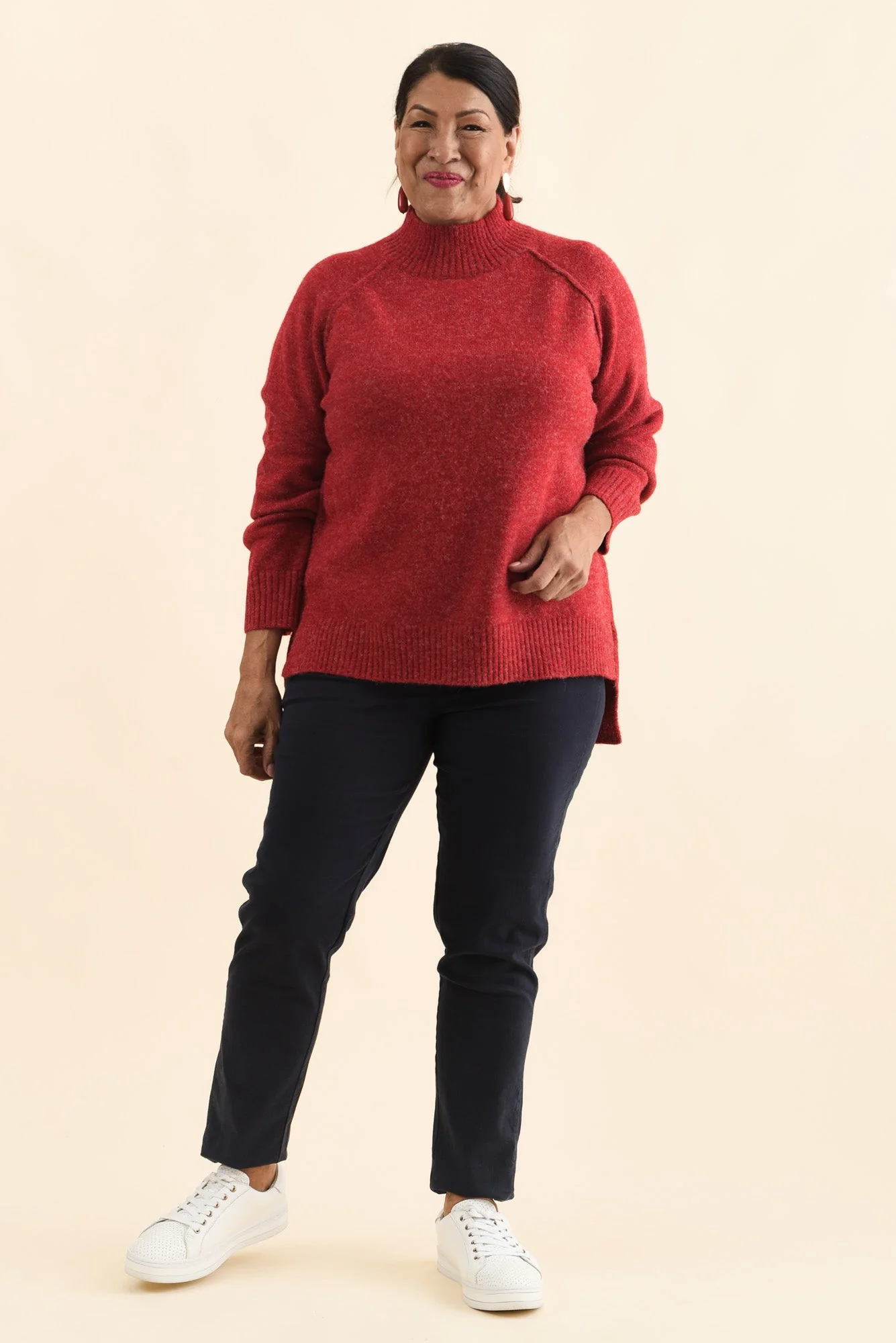 Finn Red Knit Jumper - Image 9