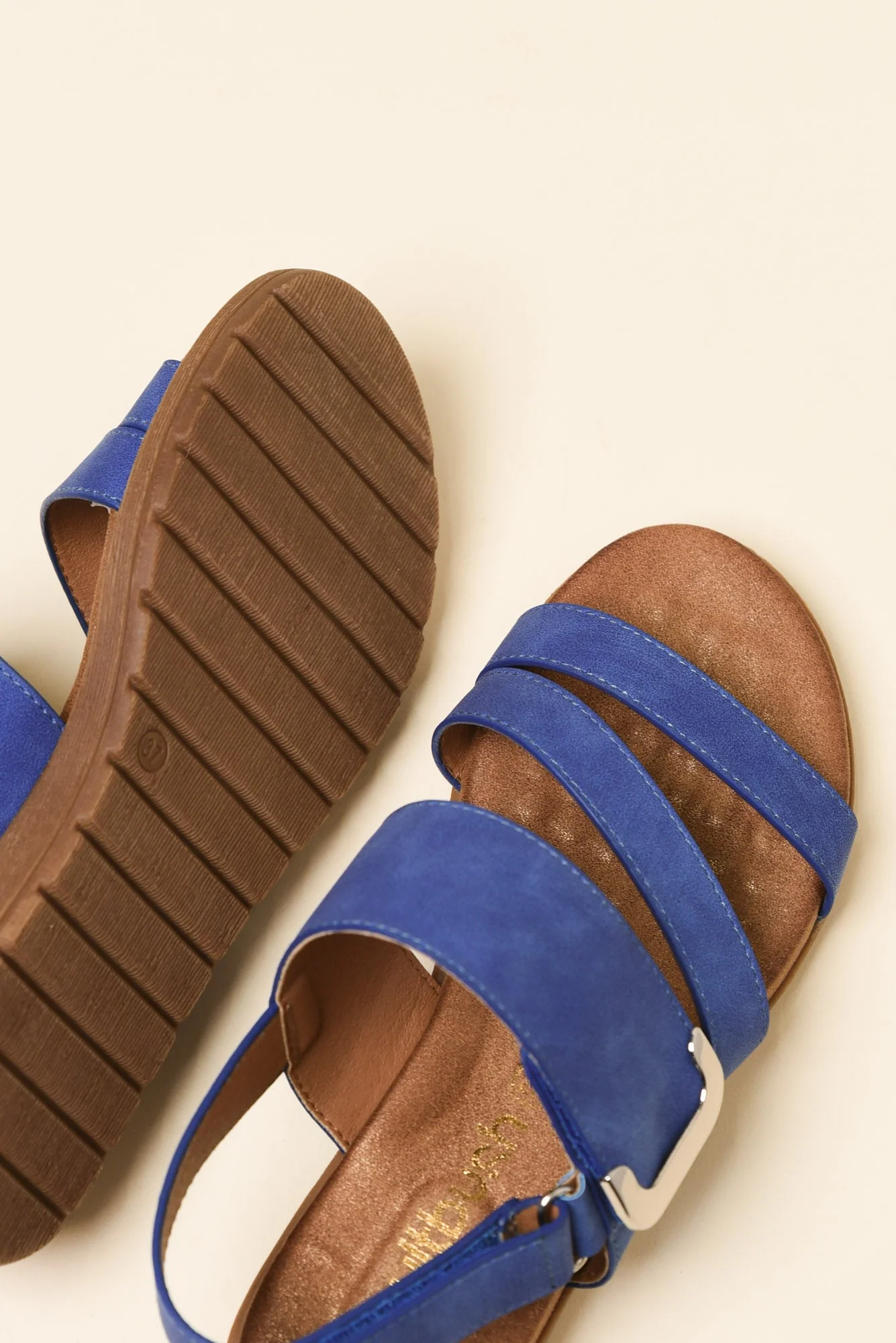 Flinders Blue Velcro Sandal - Image 4