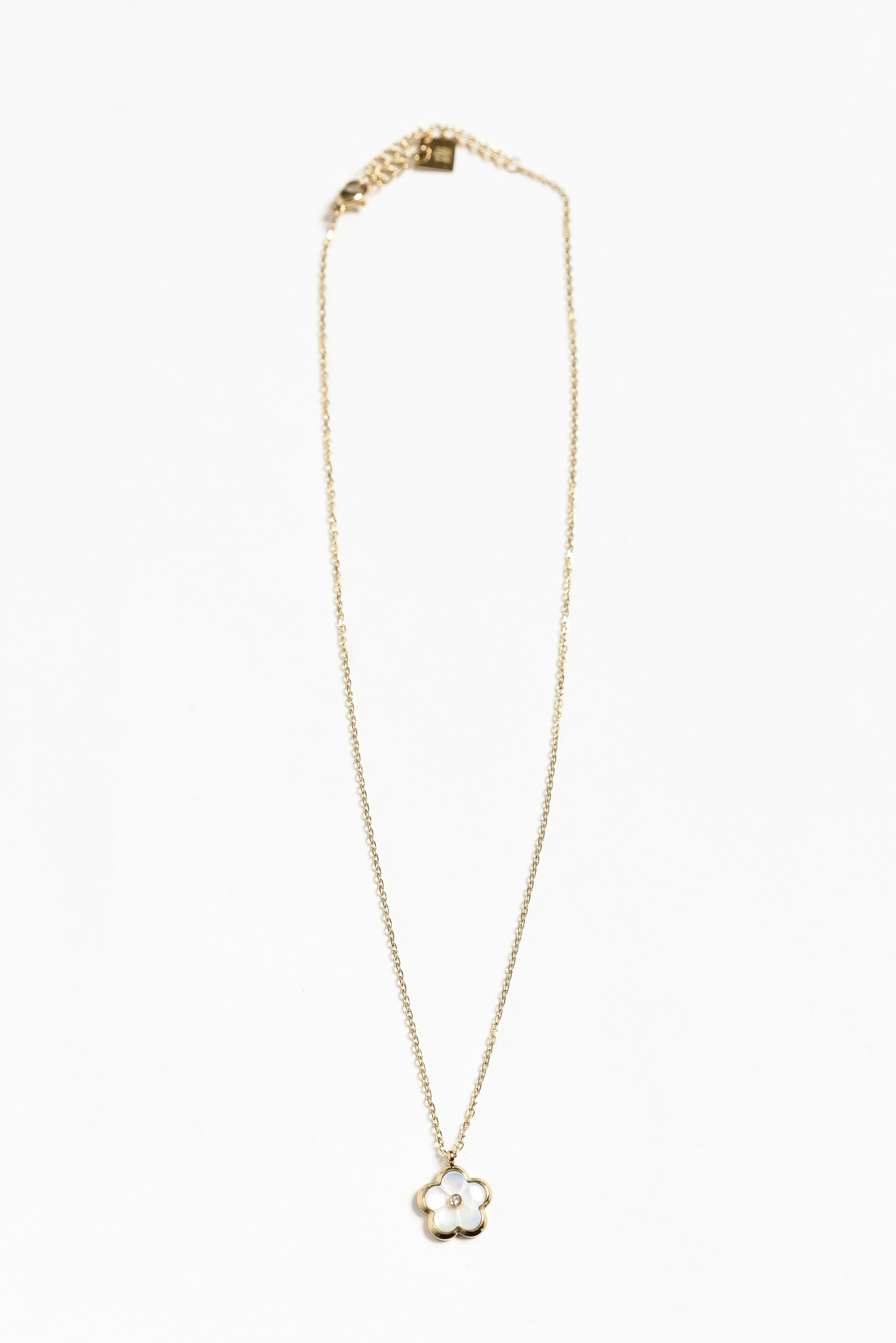Flores Gold Plated Flower Necklace