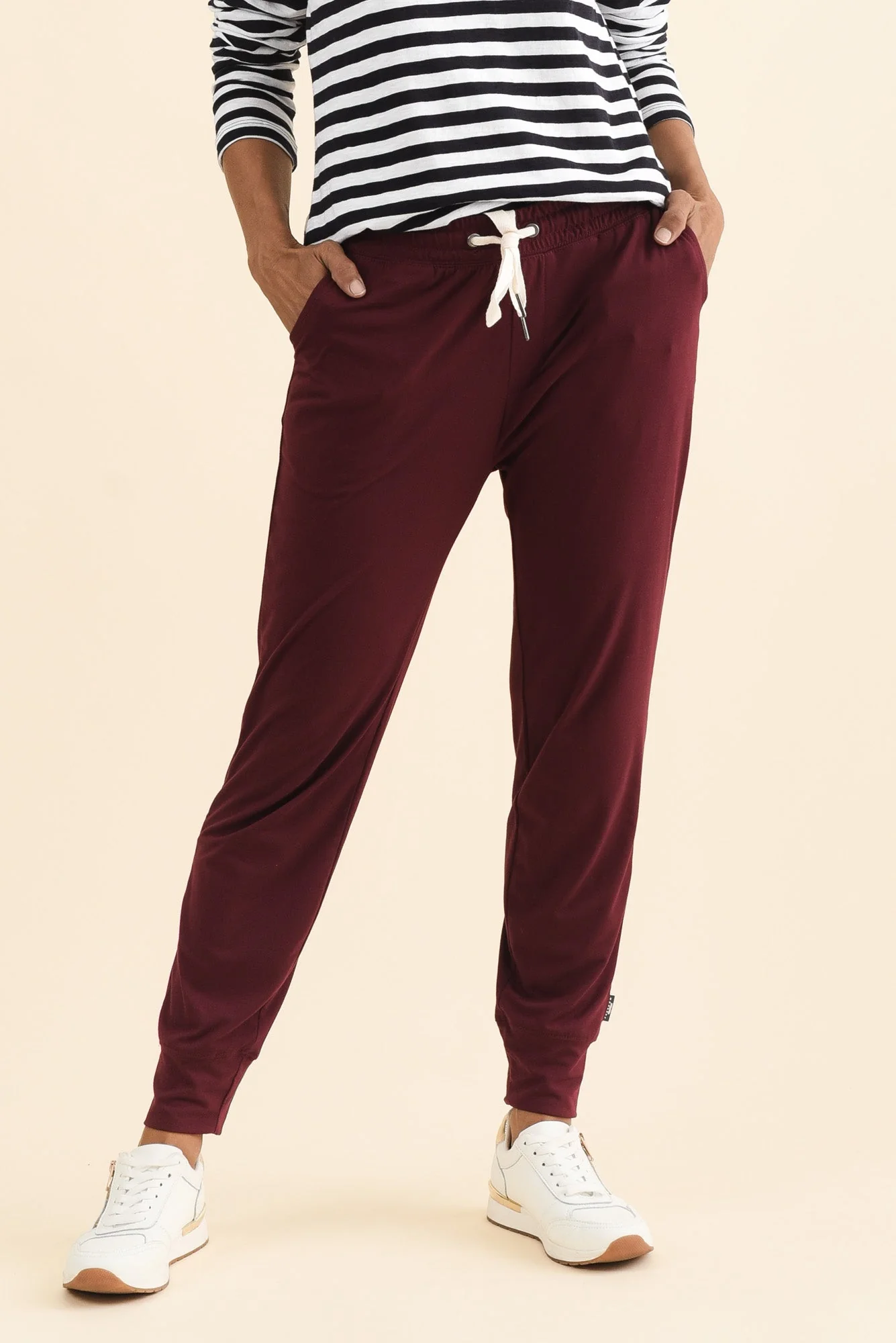 Freedom Burgundy Drawstring Sweatpants - Image 2