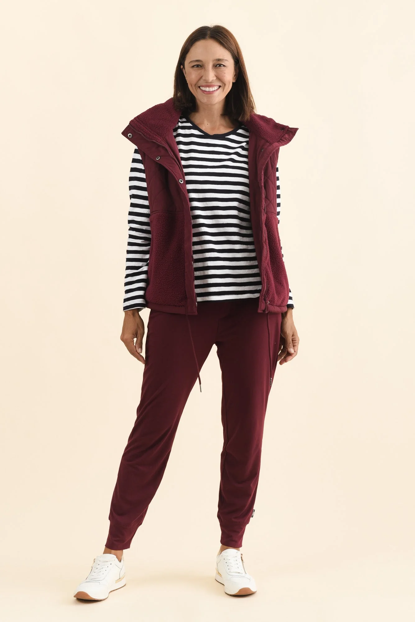 Freedom Burgundy Quilted Vest - Image 7