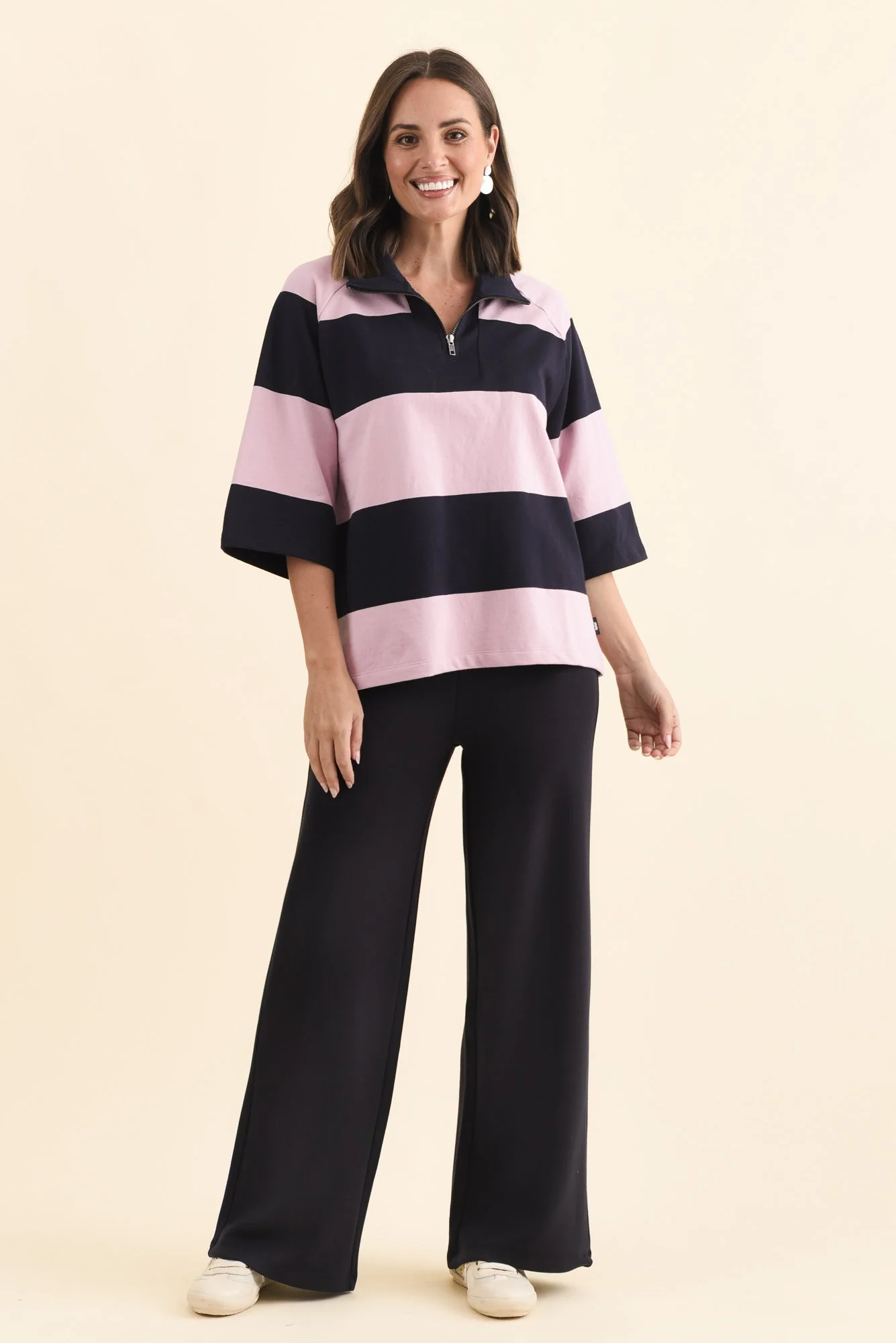 Freedom Dark Navy Wide Leg Pants - Image 2