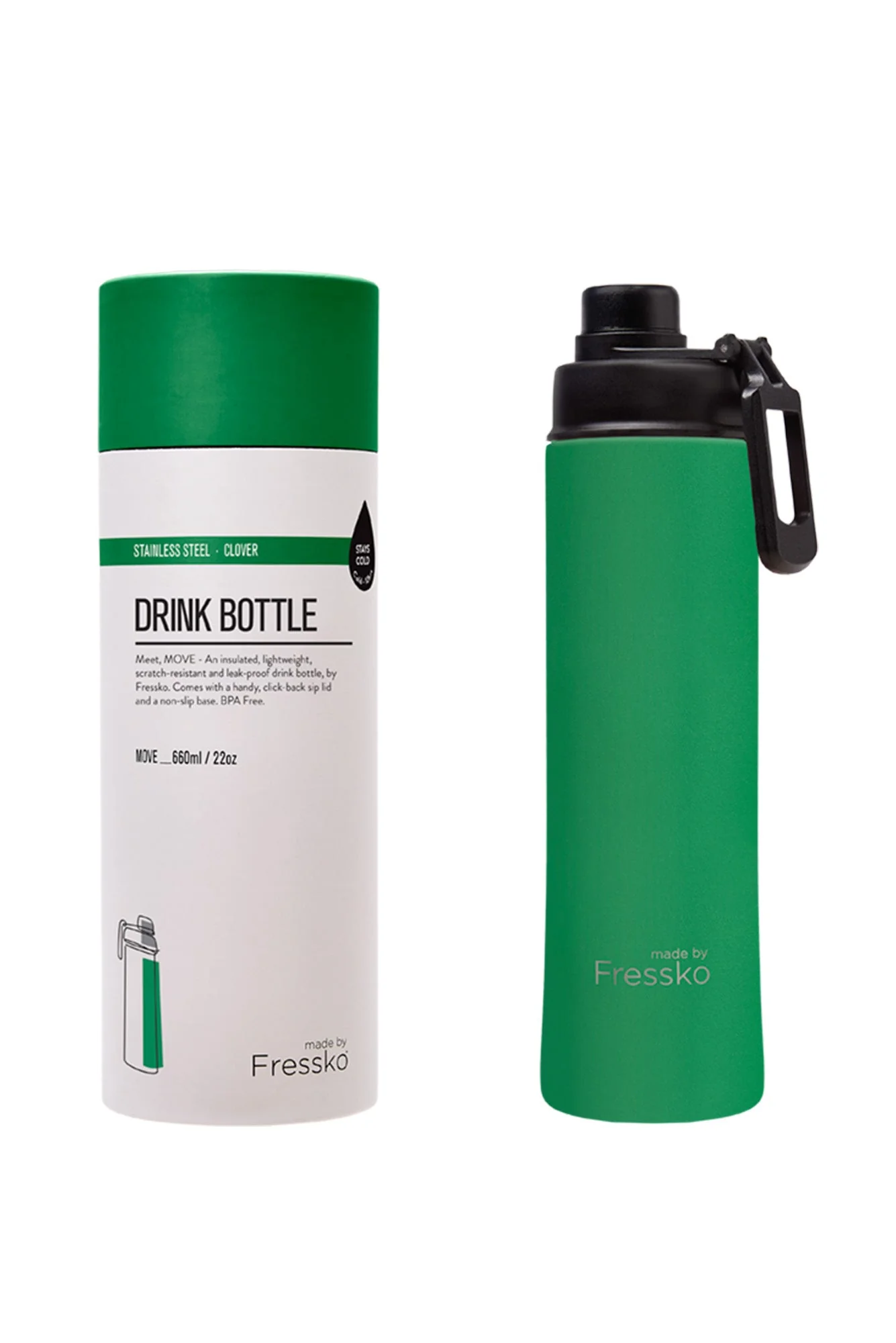 Fressko Clover 660ml Stainless Steel Water Bottle - Image 2