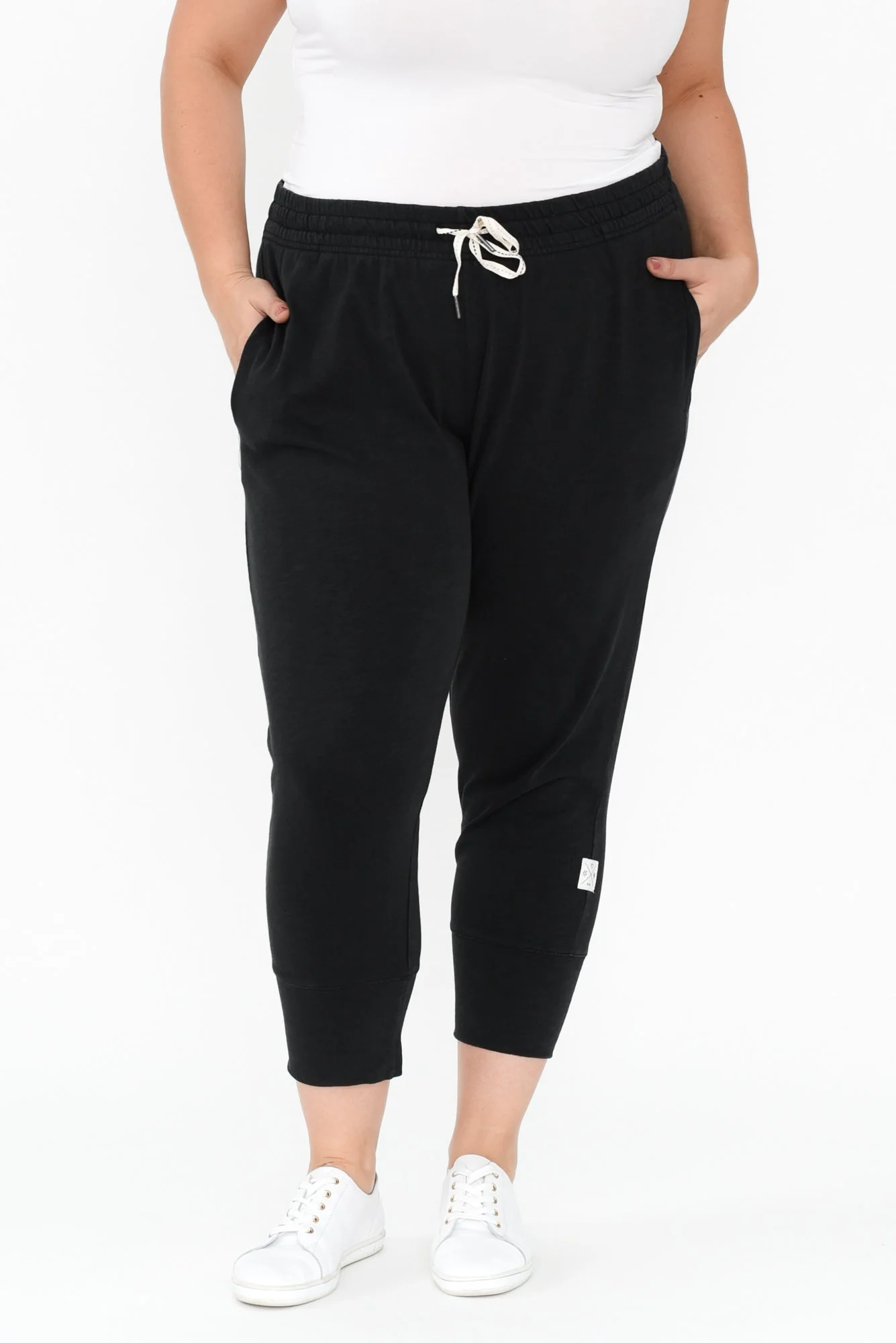 Fundamental Brunch Black Cotton Sweatpants - Image 12