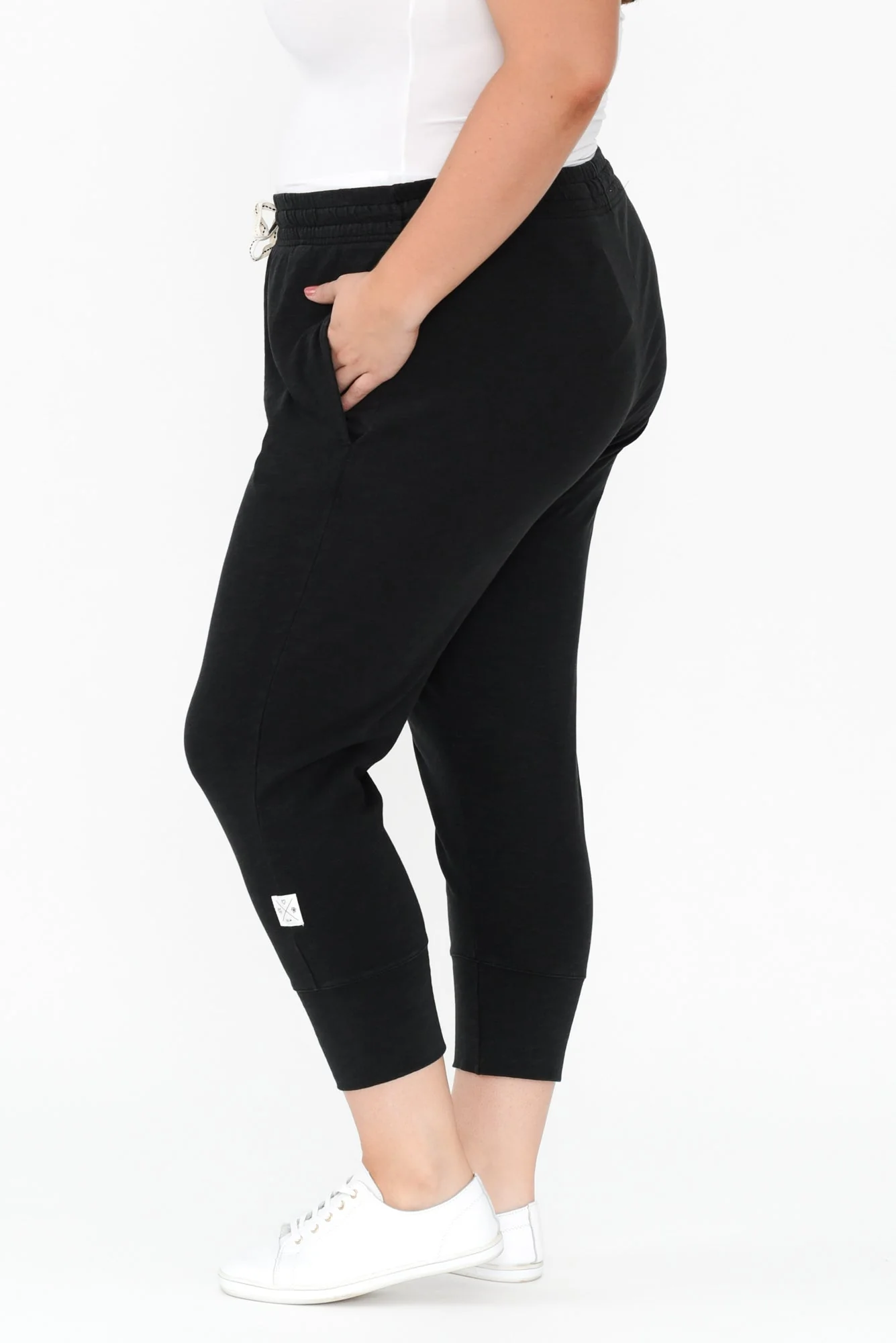 Fundamental Brunch Black Cotton Sweatpants - Image 14