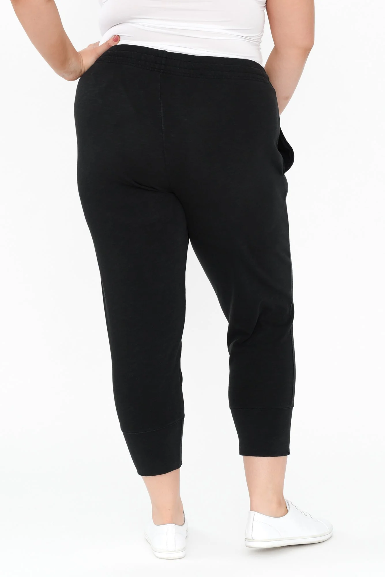 Fundamental Brunch Black Cotton Sweatpants - Image 15