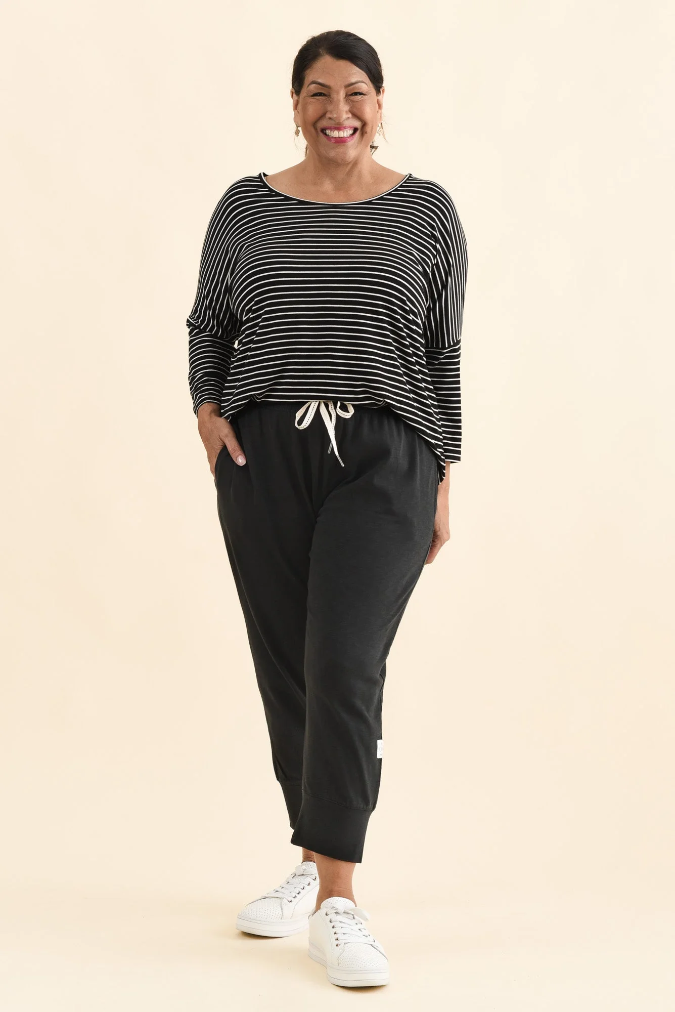 Fundamental Brunch Black Cotton Sweatpants - Image 9