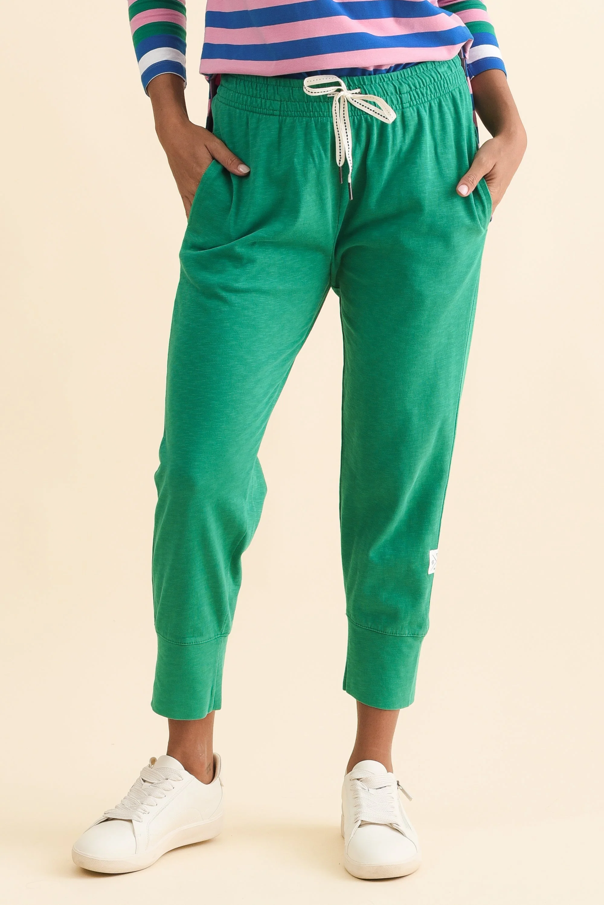 Fundamental Brunch Forest Green Cotton Sweatpants