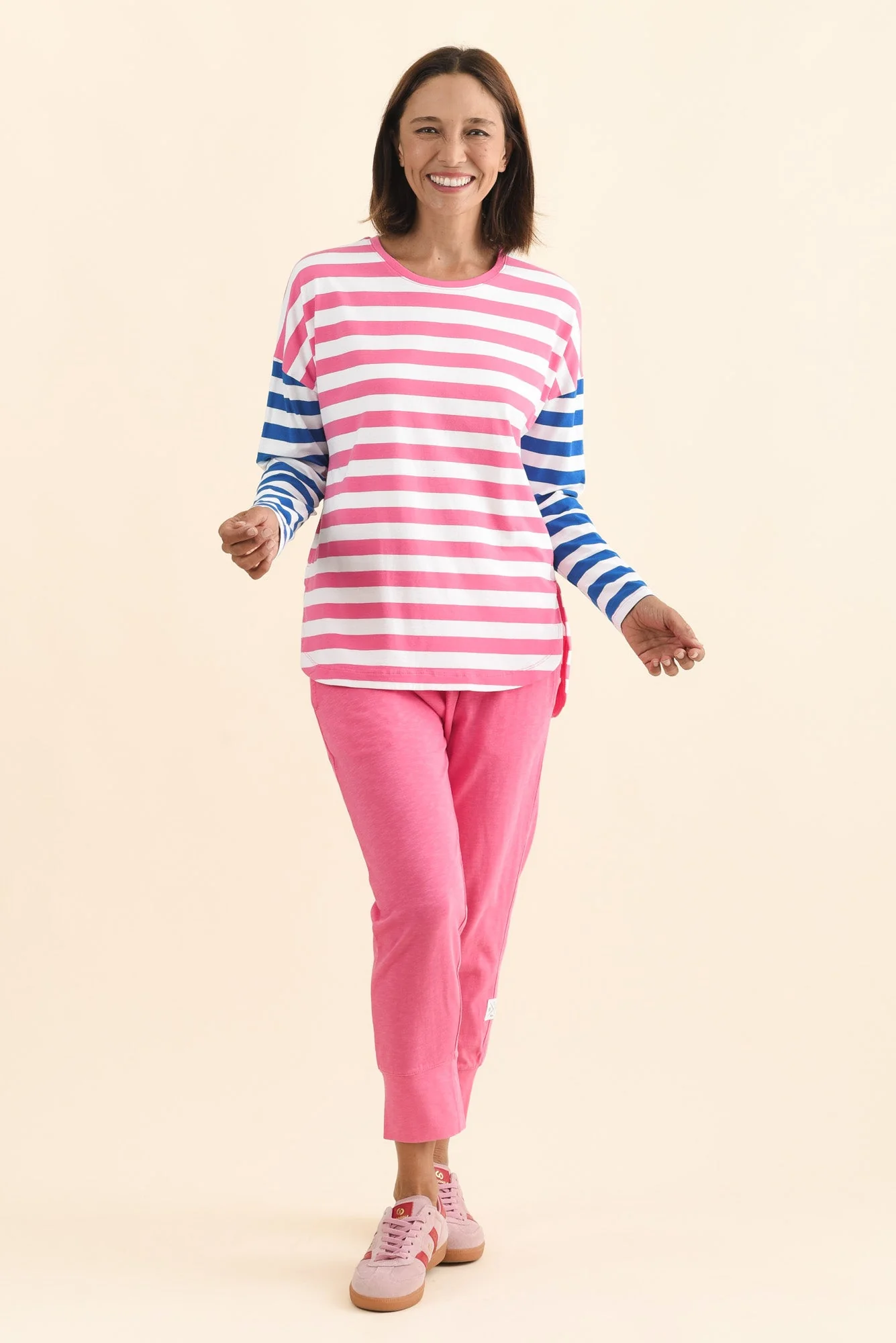 Fundamental Brunch Hot Pink Cotton Sweatpants - Image 6
