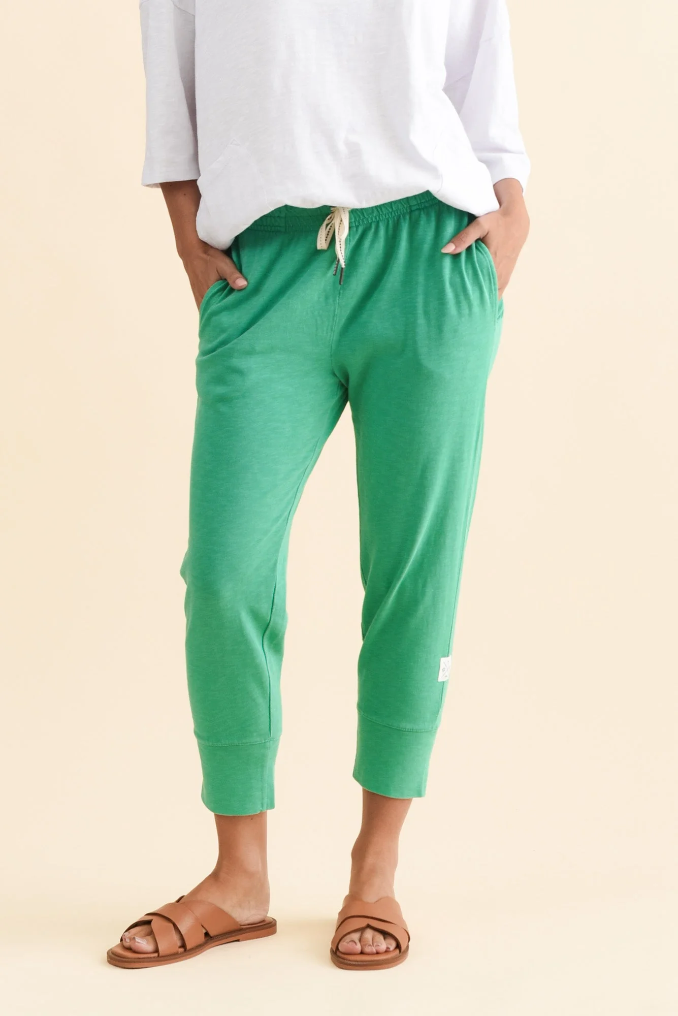 Fundamental Brunch Jade Cotton Sweatpants - Image 2