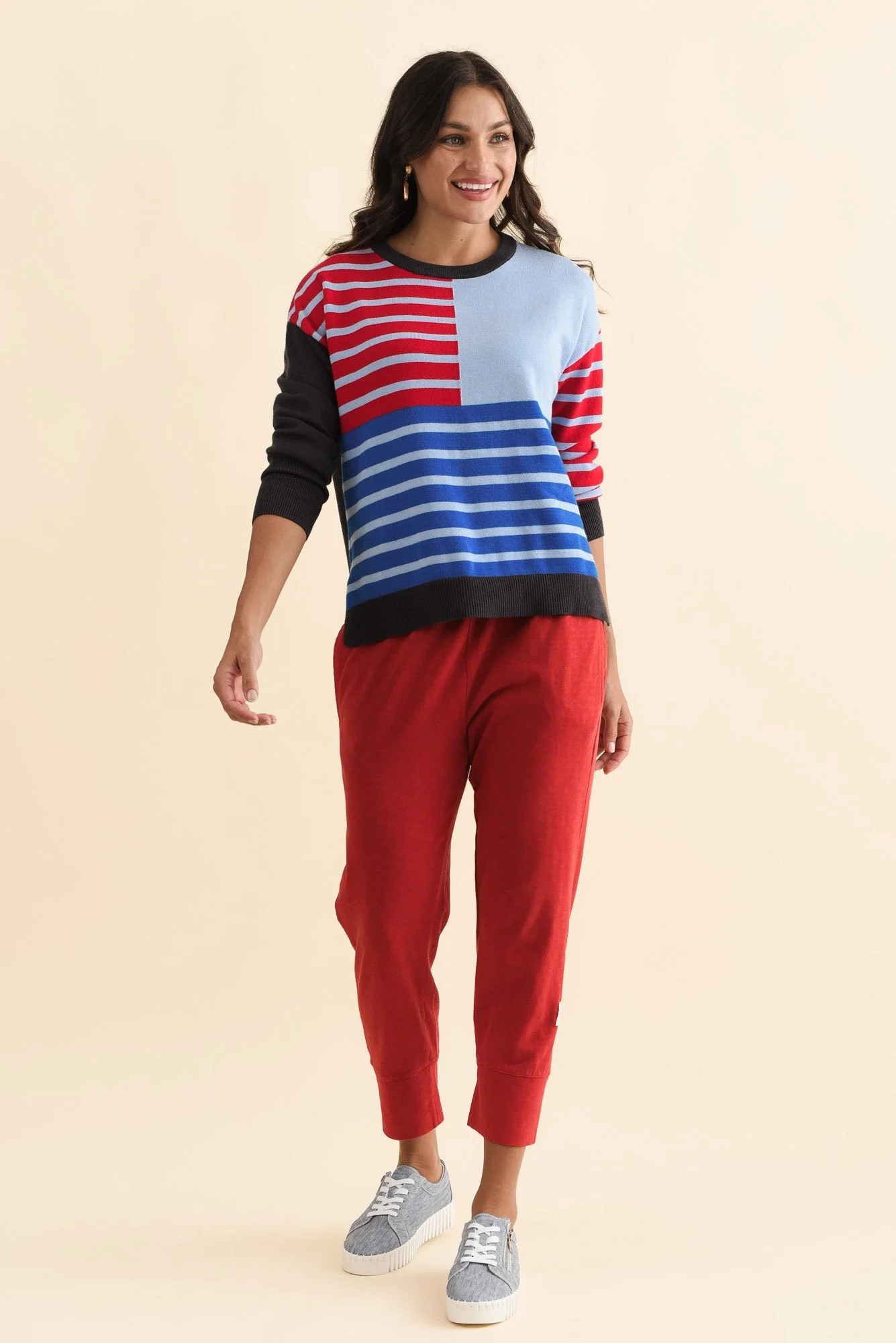 Fundamental Brunch Red Cotton Sweatpants - Image 7