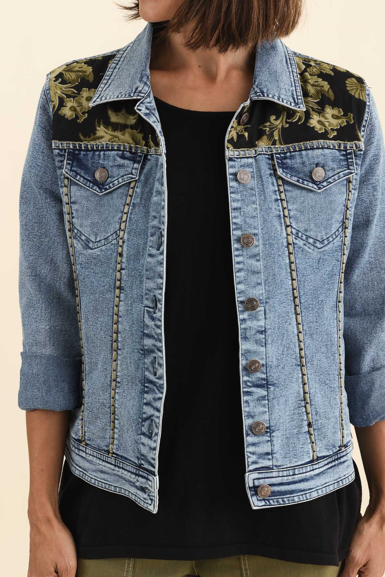 Gaia Pink Tiger Denim Jacket - Image 5