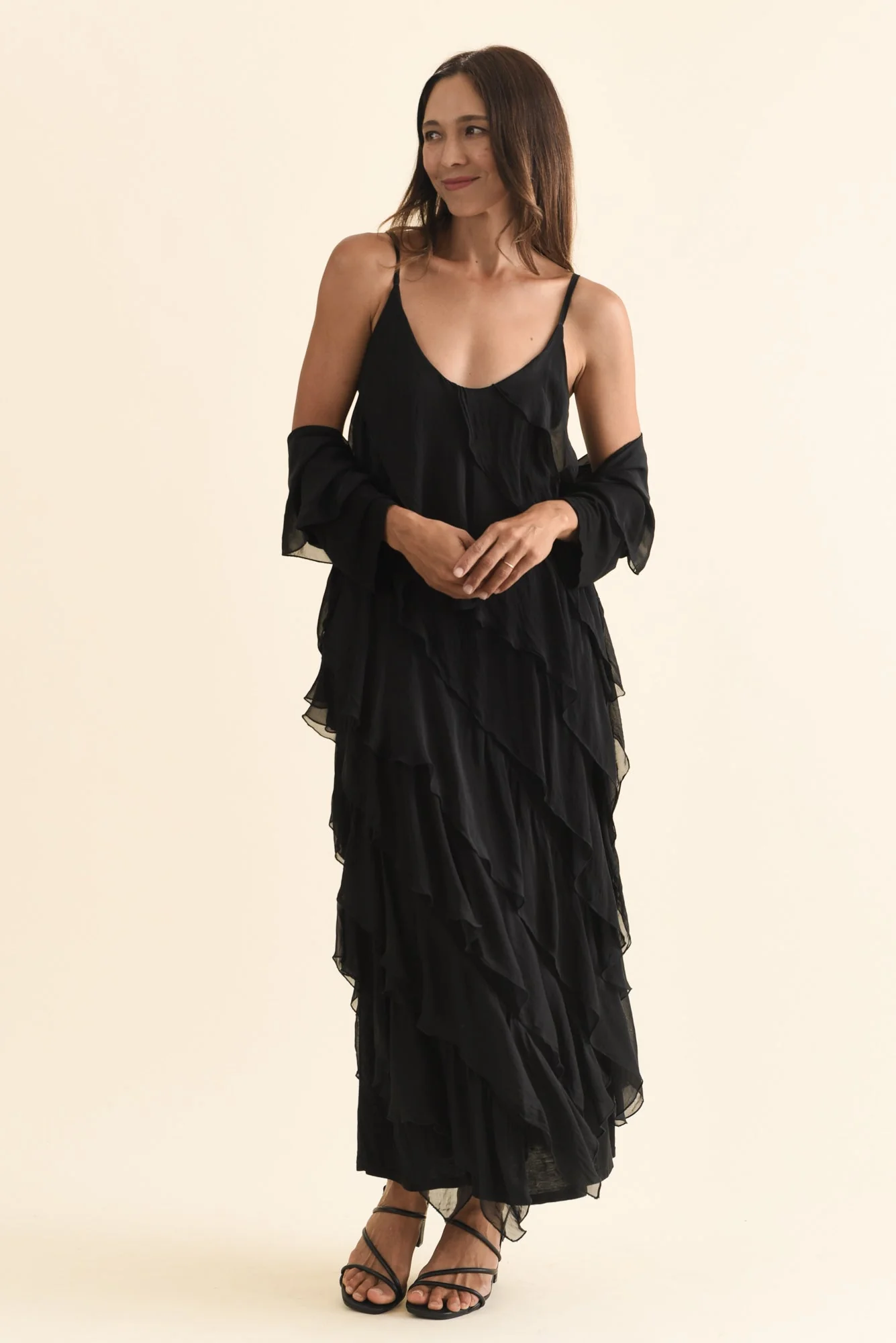 Gianetta Black Silk Cardigan - Image 2