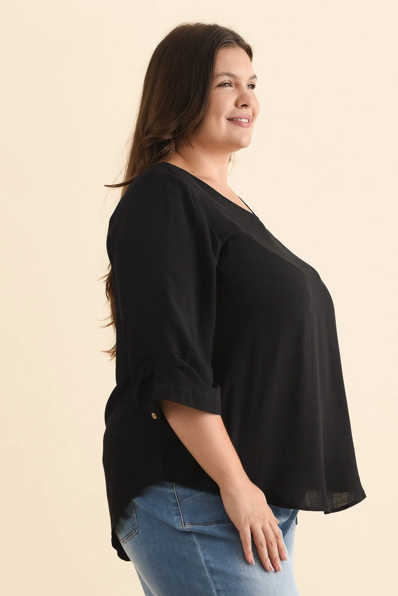 Gomez Black Button Top - Image 10