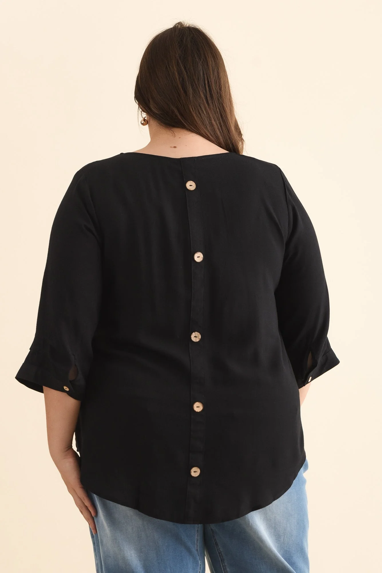 Gomez Black Button Top - Image 11