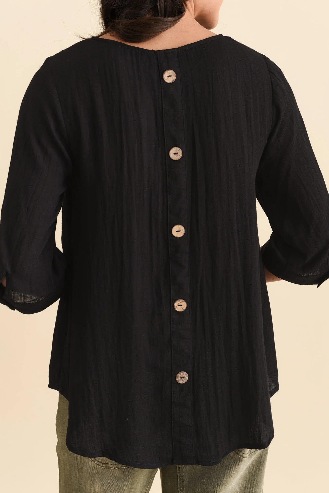 Gomez Black Button Top - Image 6