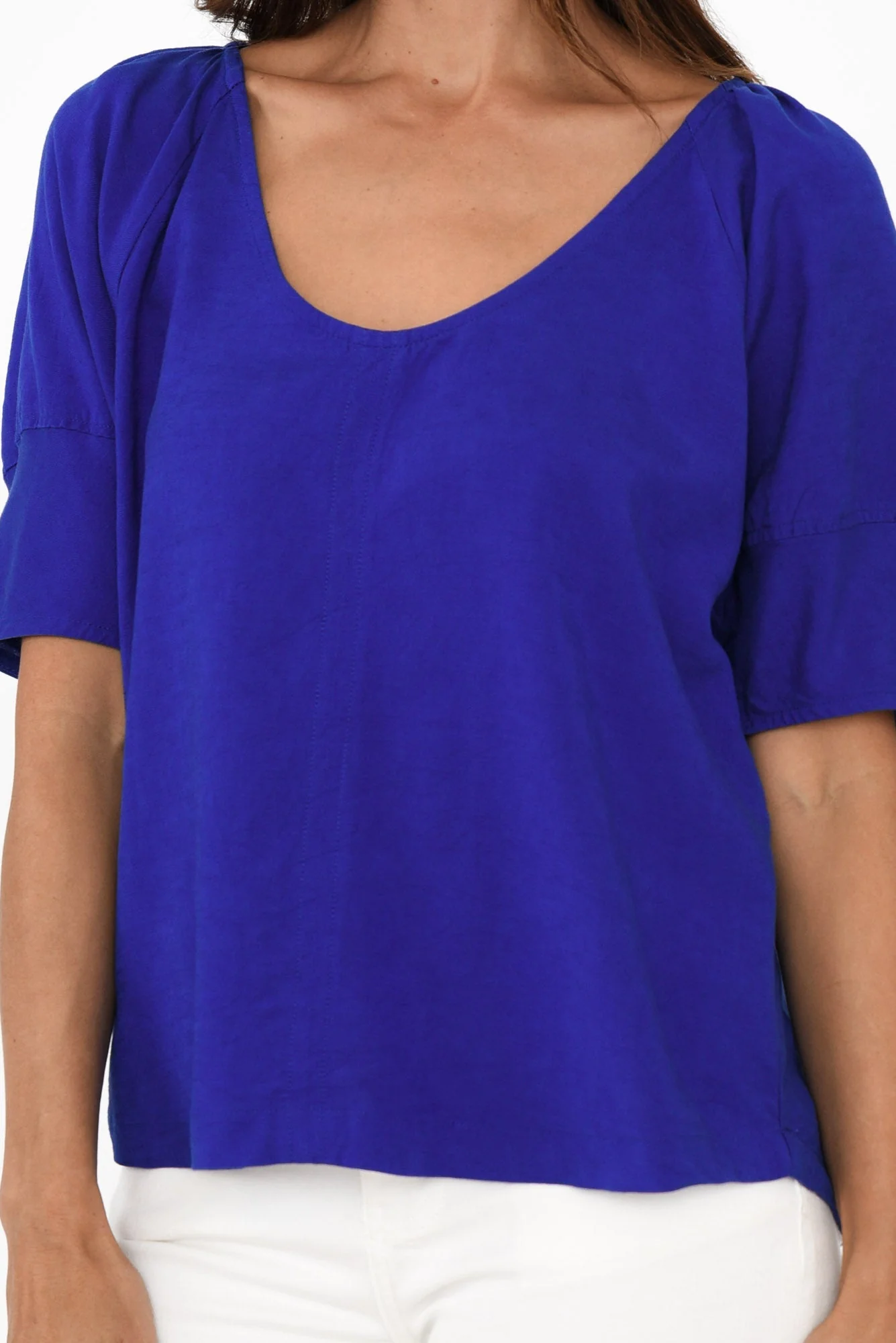 Grove Cobalt Linen Blend Top - Image 6