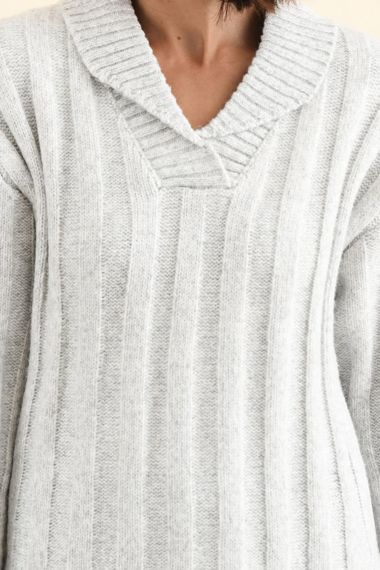 Guy Grey Collared Knit Jumper - Image 5