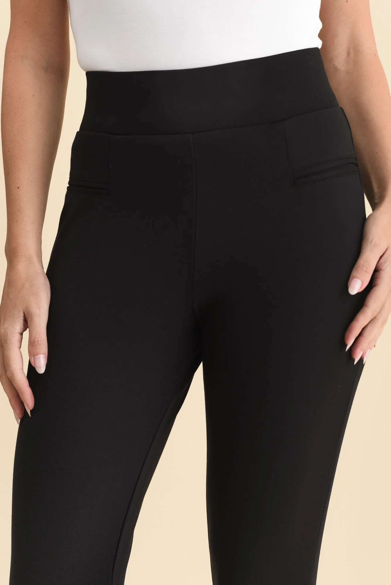Gwyn Black Ponte Leggings - Image 5