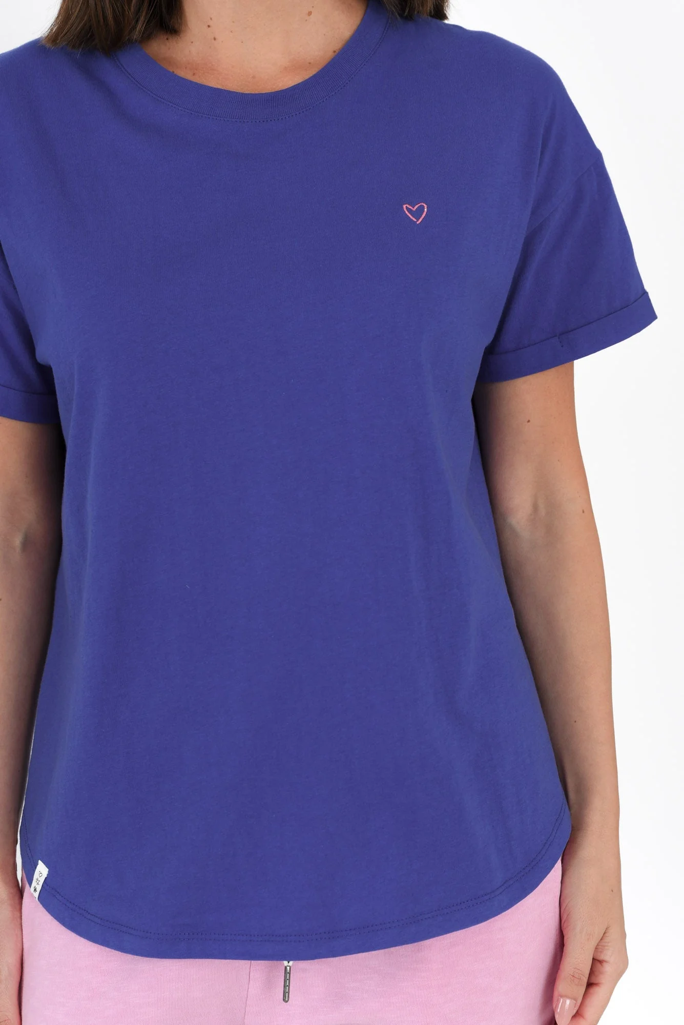 Halli Blue Cotton Tee - Image 5