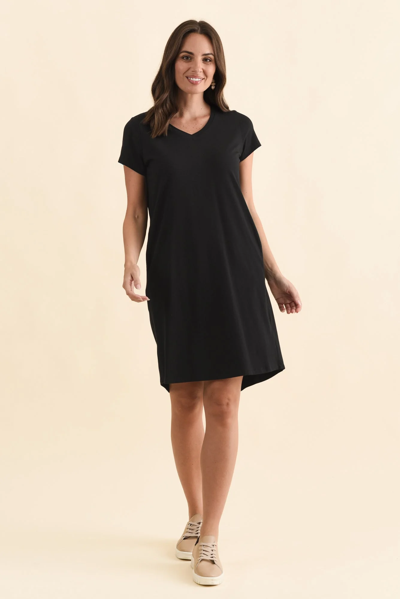 Harley Black Cotton Tee Dress - Image 6