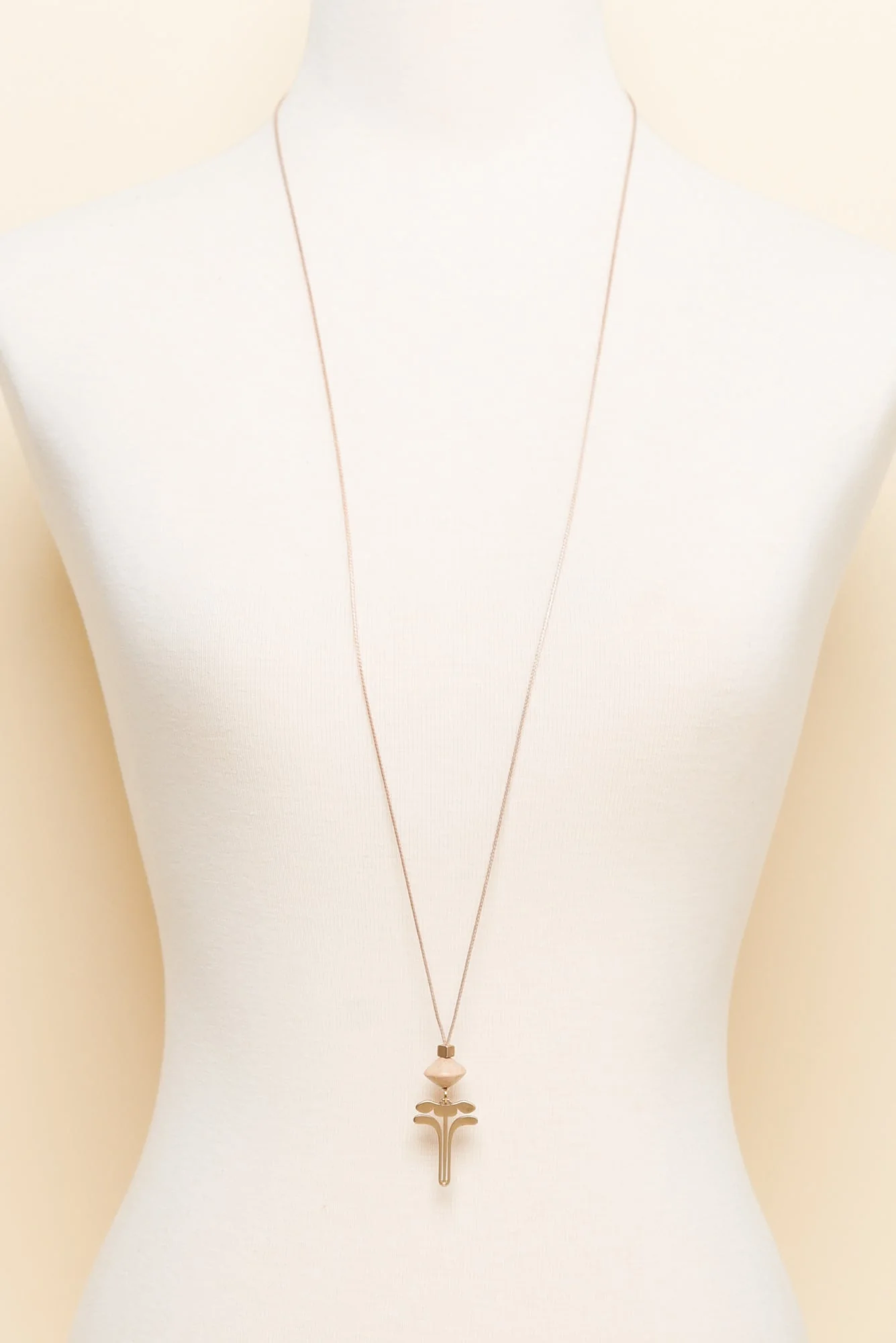 Hatia Gold Flower Pendant Necklace - Image 2